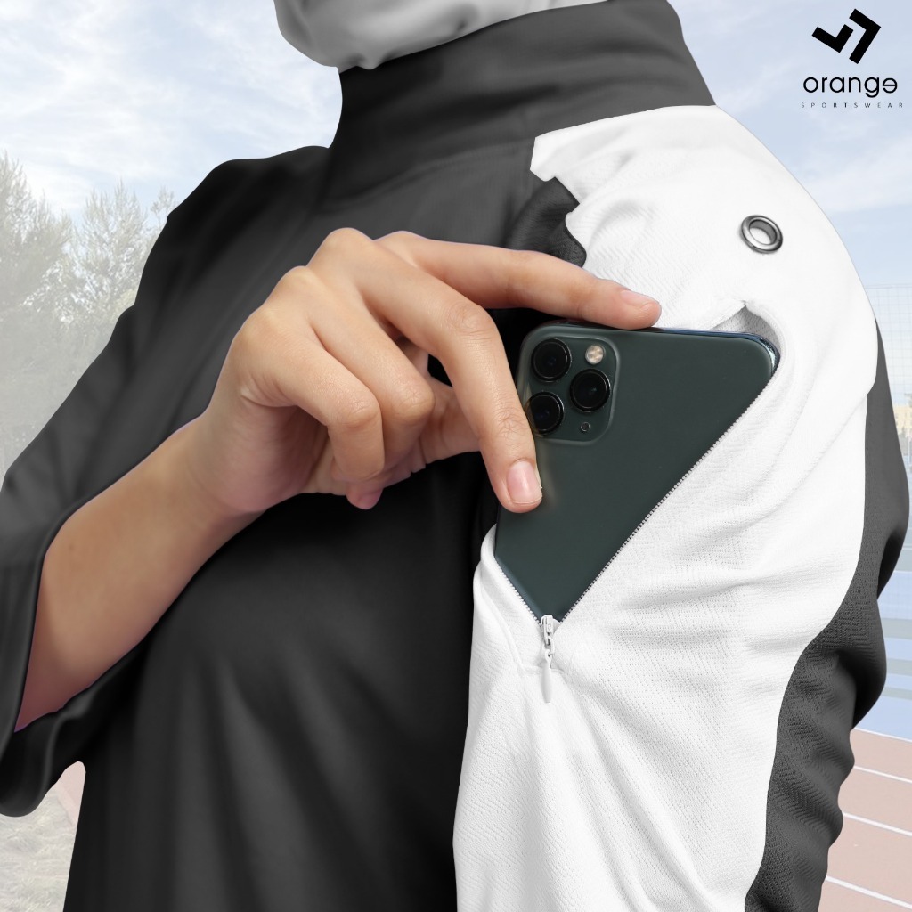 Atasan Tunik Olahraga Wanita Lengan Panjang Liora Sporty