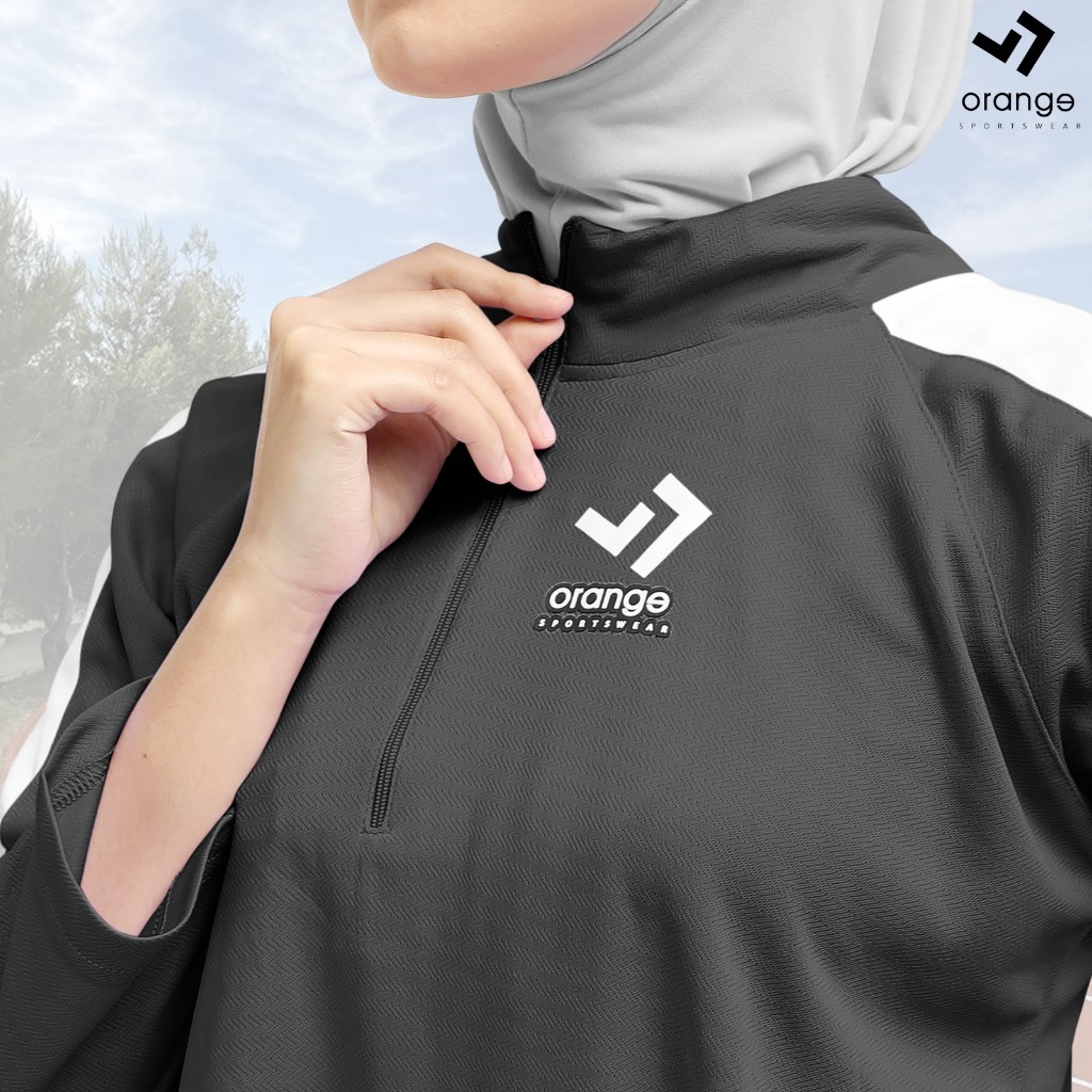 Atasan Tunik Olahraga Wanita Lengan Panjang Liora Sporty