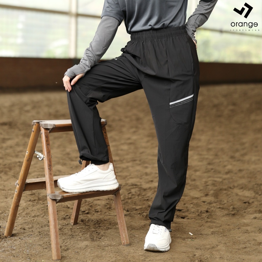 Celana Olahraga Santai Polos Hitam Unisex Dri-Fit Sporty Pants