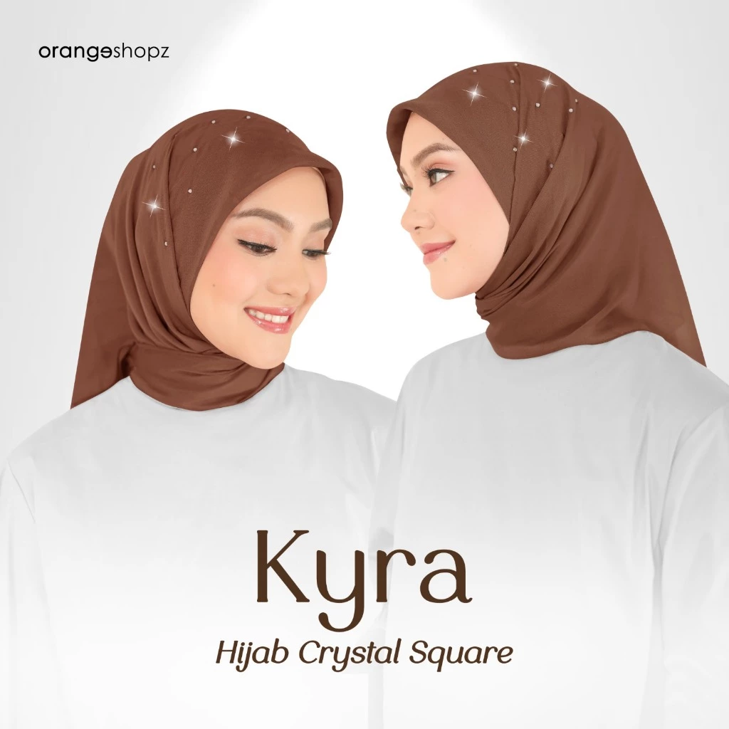 Segiempat Polos Kyra Crystal Hijab