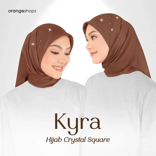 Segiempat Polos Kyra Crystal Hijab