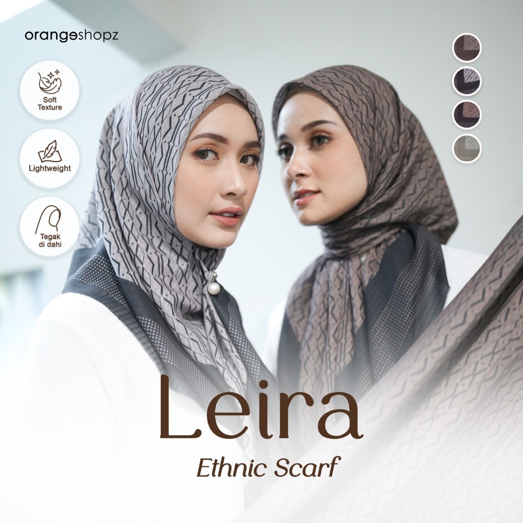 Segiempat Motif Scarf Voal Premium Series Lasercut 115x115