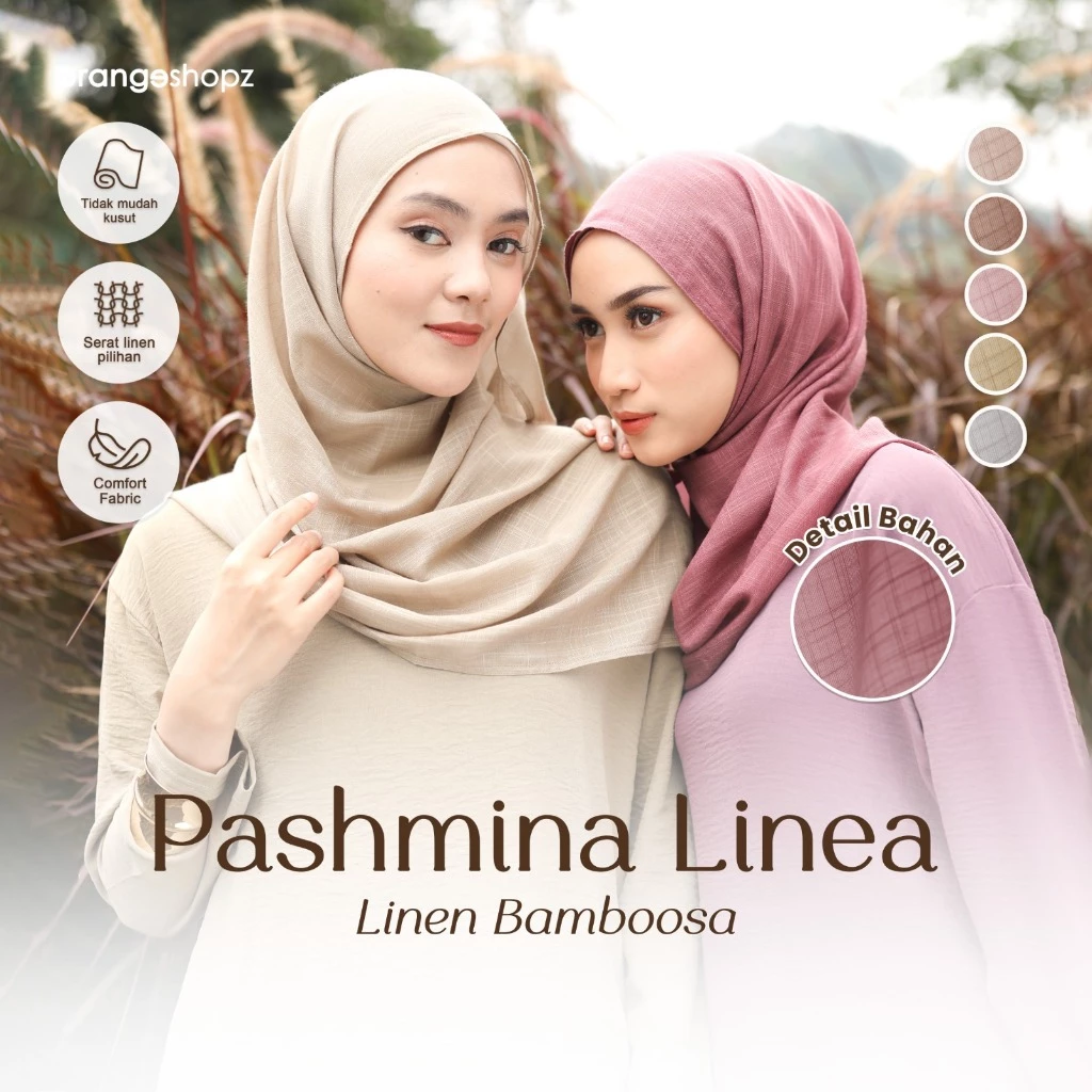 Pashmina Viscose Linen (Linea Bamboosa Daily Hijab)