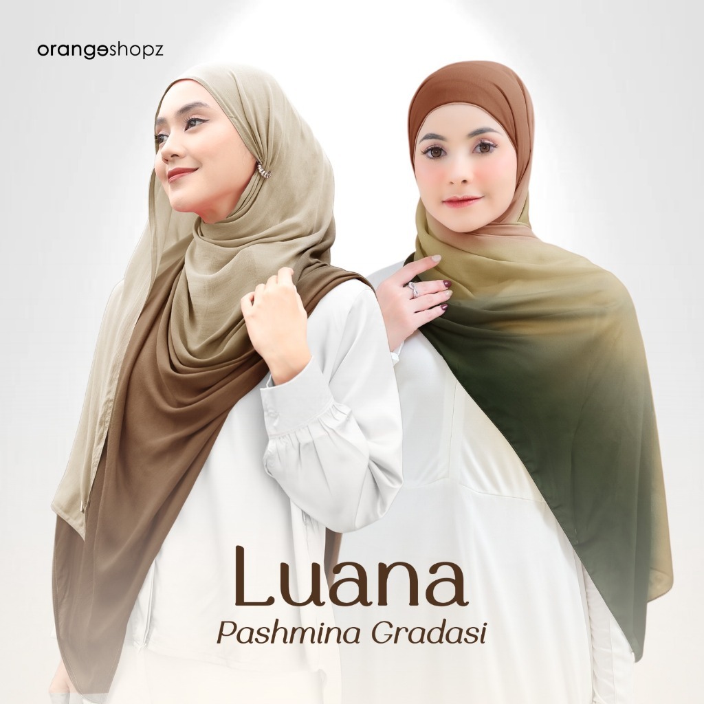 Pashmina Instan Gradasi Luana Eksklusif Premium