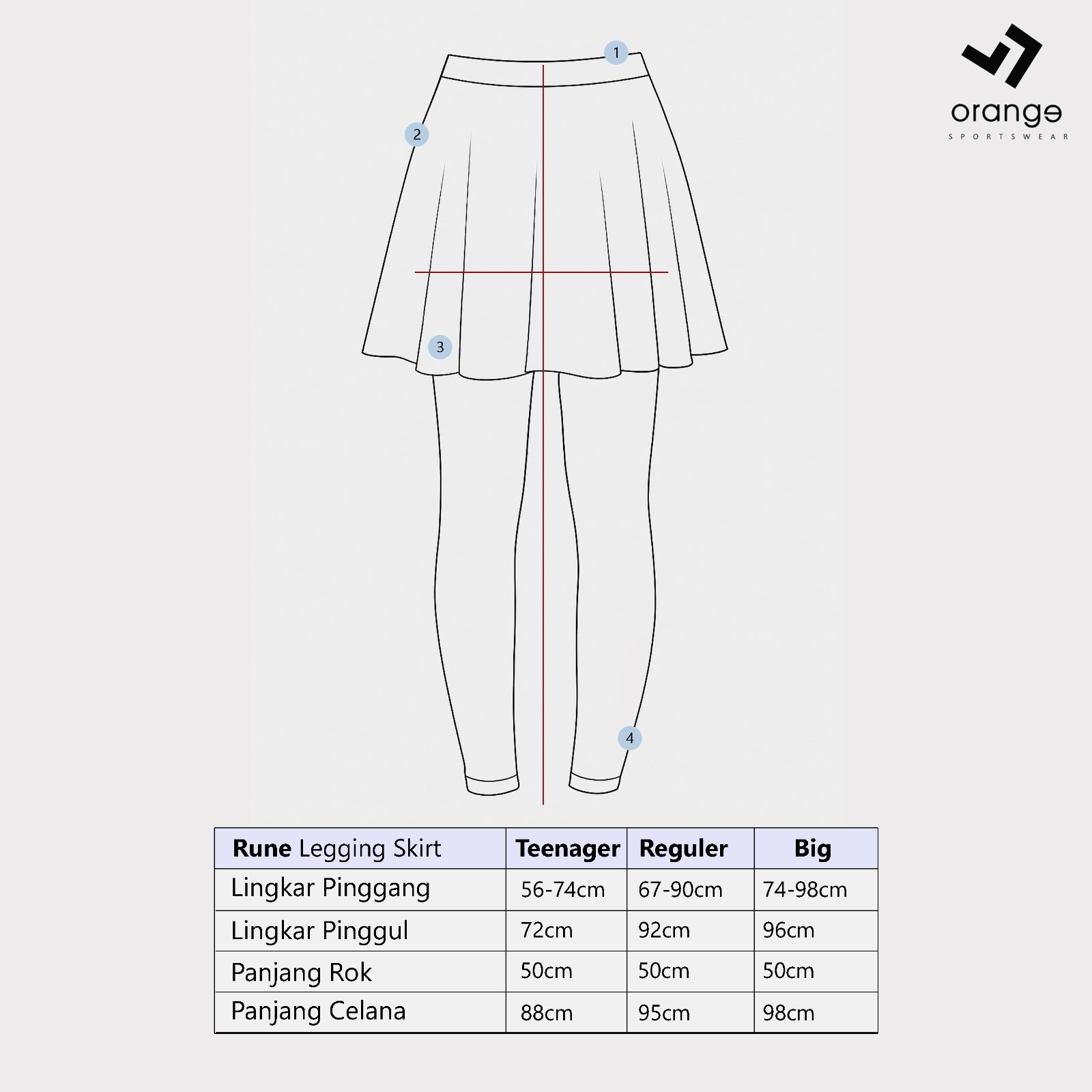 Legging Rok Olahraga Wanita Rune Skirt