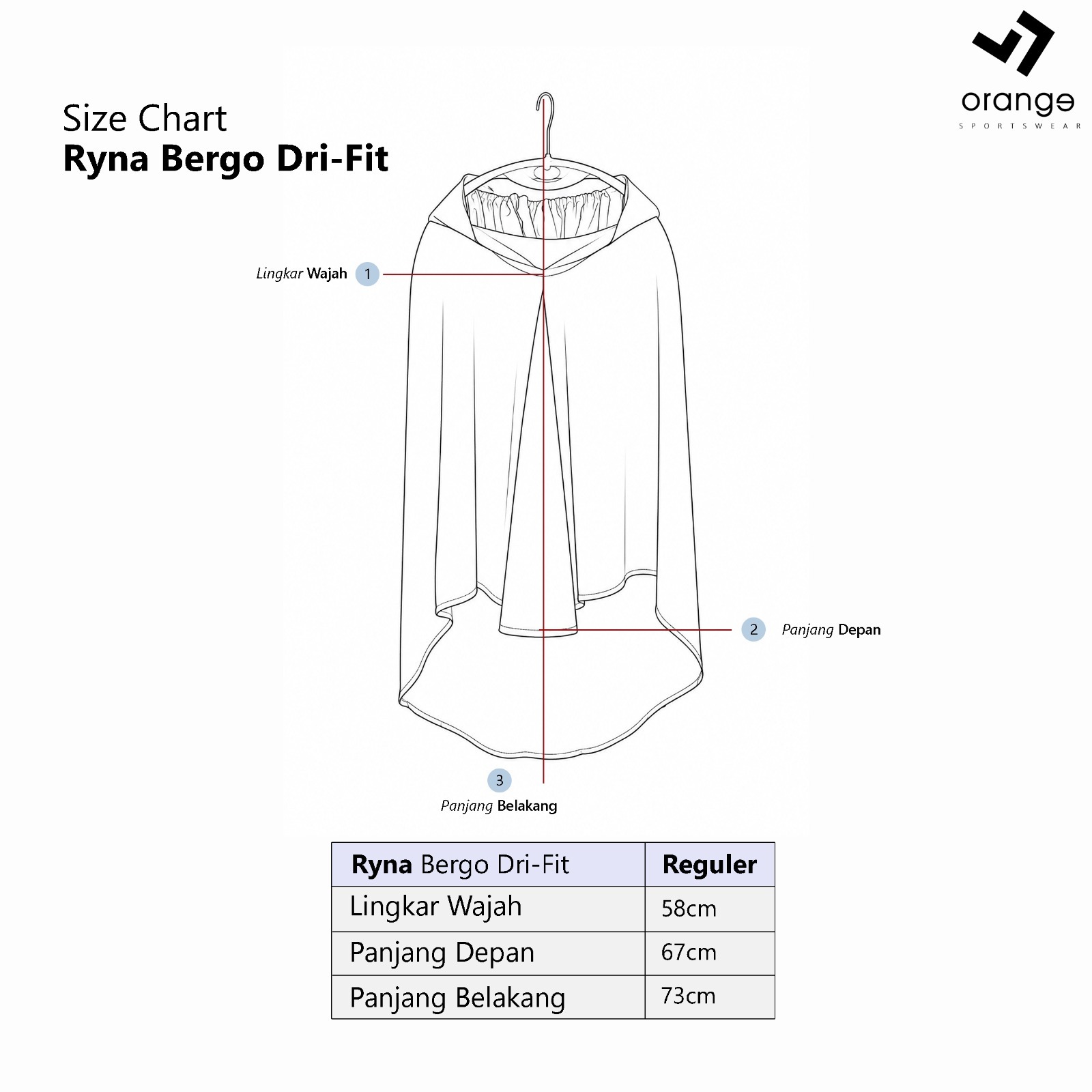 Hijab Bergo Instan Olahraga Dri Fit Senam Running Jogging Gym Ryna Sporty Hijab
