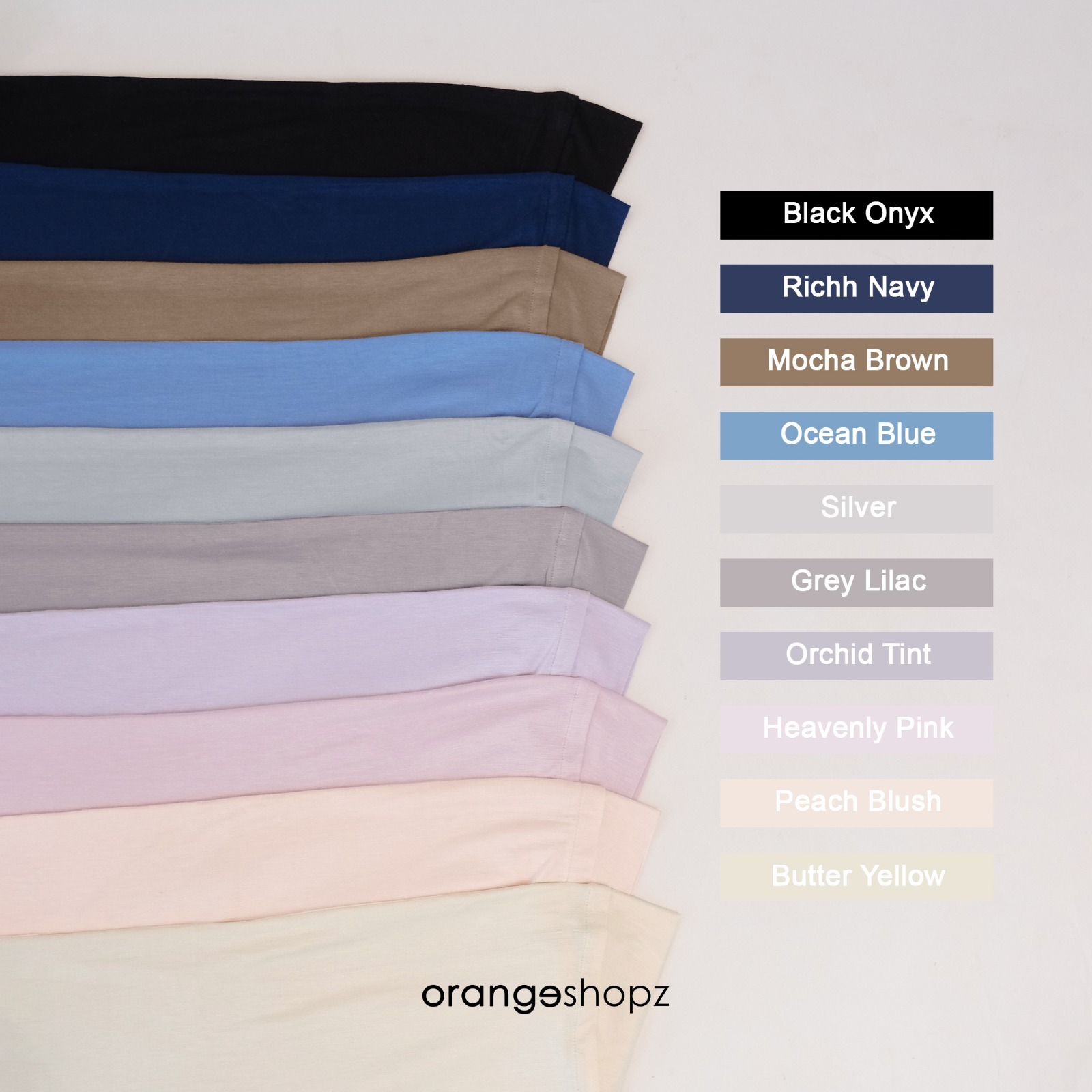 Orangeshopz - Anya Slub Instan Hijab | Bergo Instan Malay Rayon Soft Pad