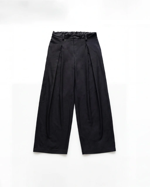 Image of Camden Pleated Pants Black
