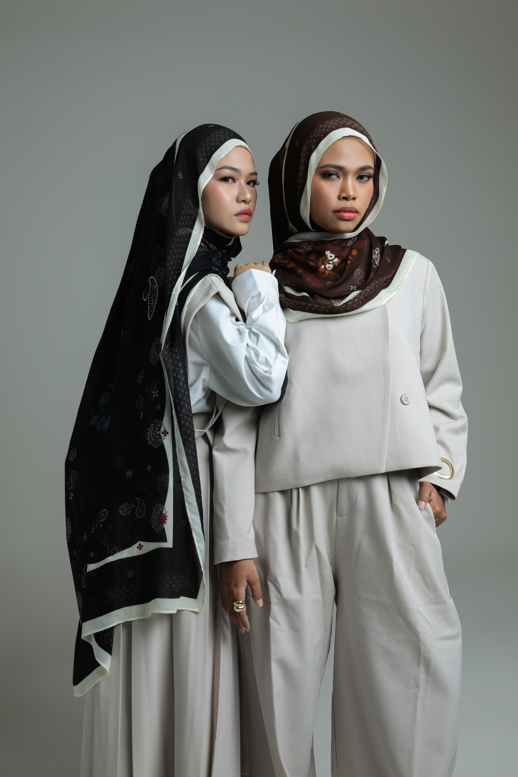 Batik Scarf Heritage Brown | Pashmina Printed Modals