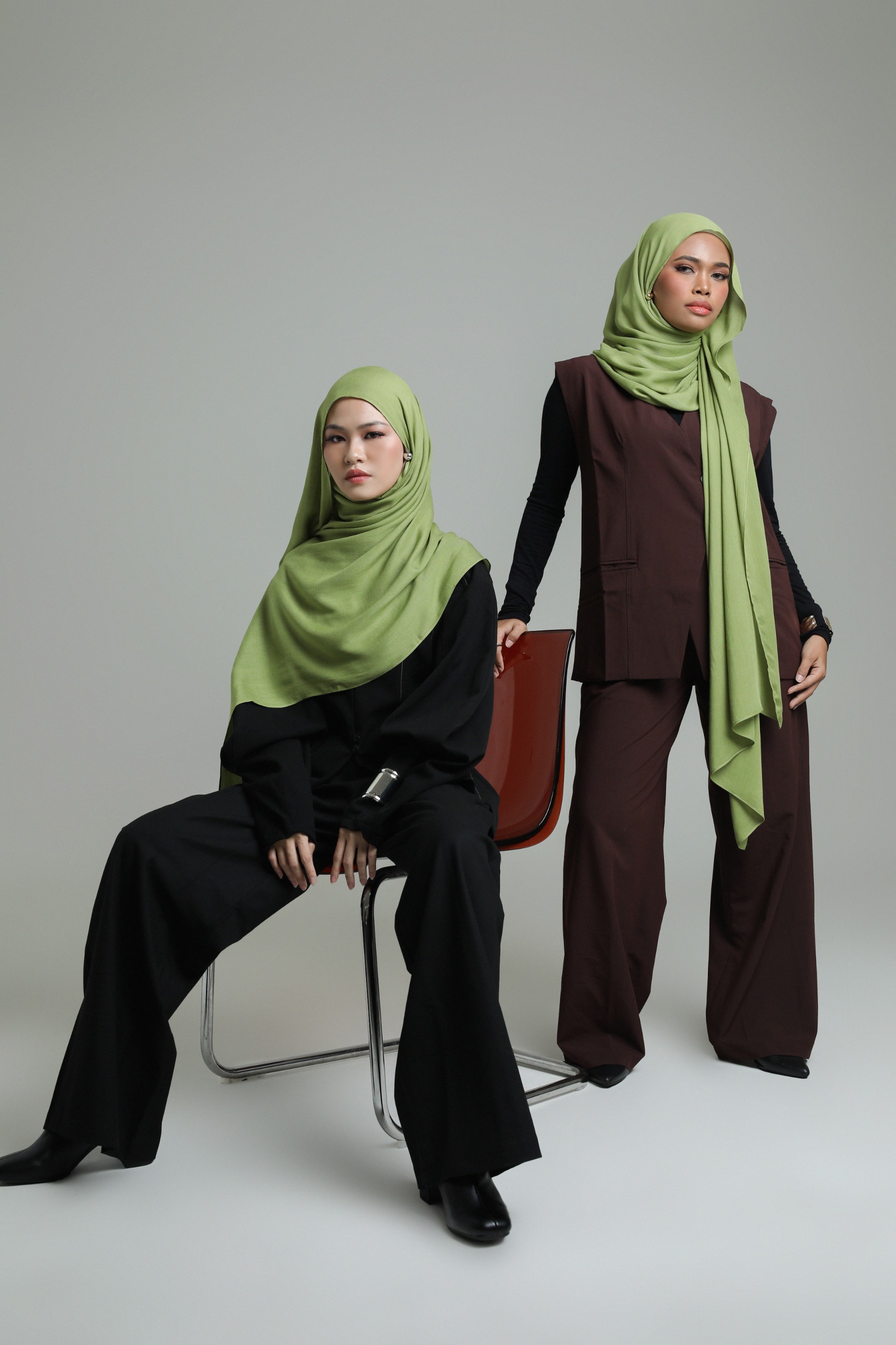 Sana Pistachio Green | Pashmina Delicate Rayon
