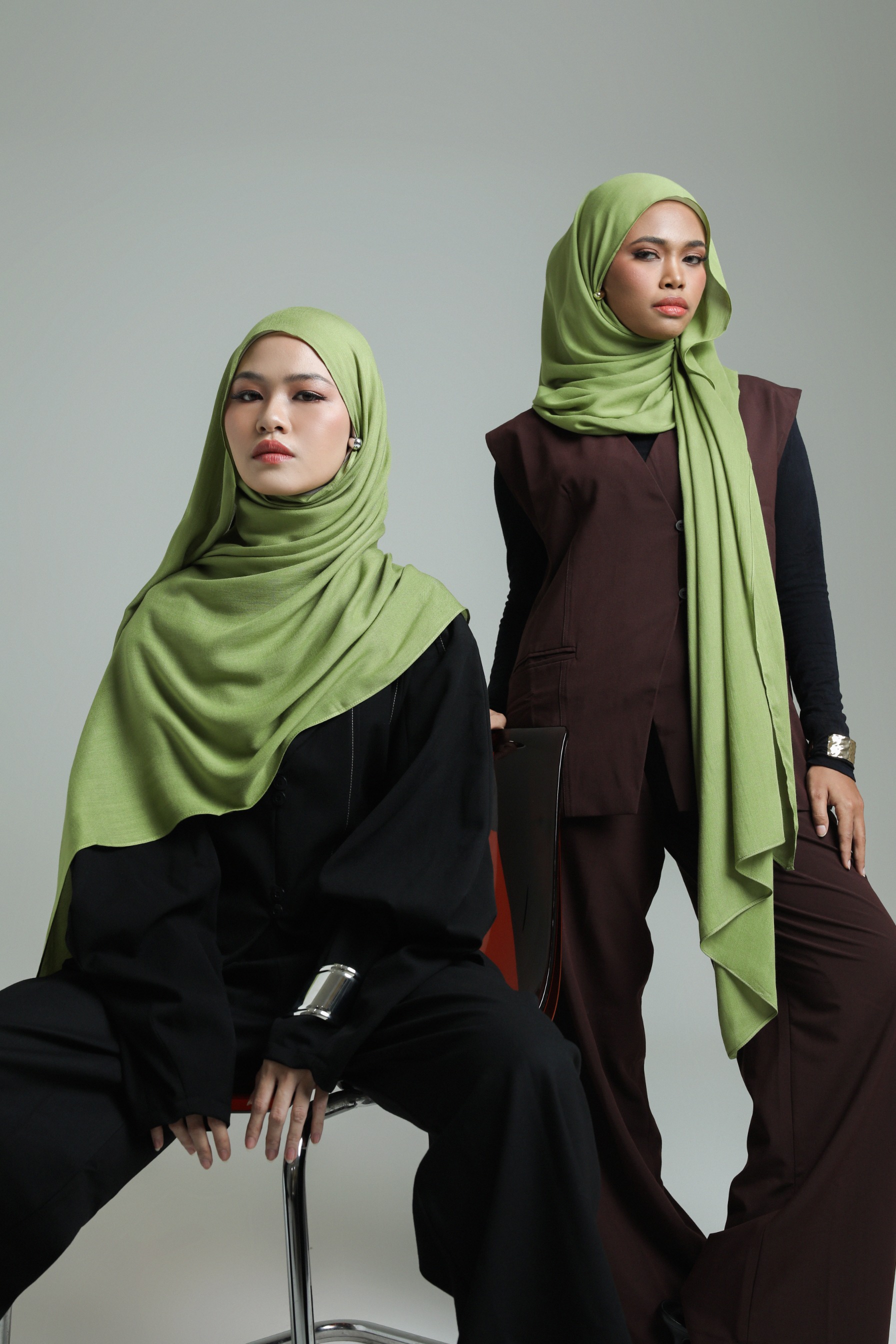 Sana Pistachio Green | Pashmina Delicate Rayon