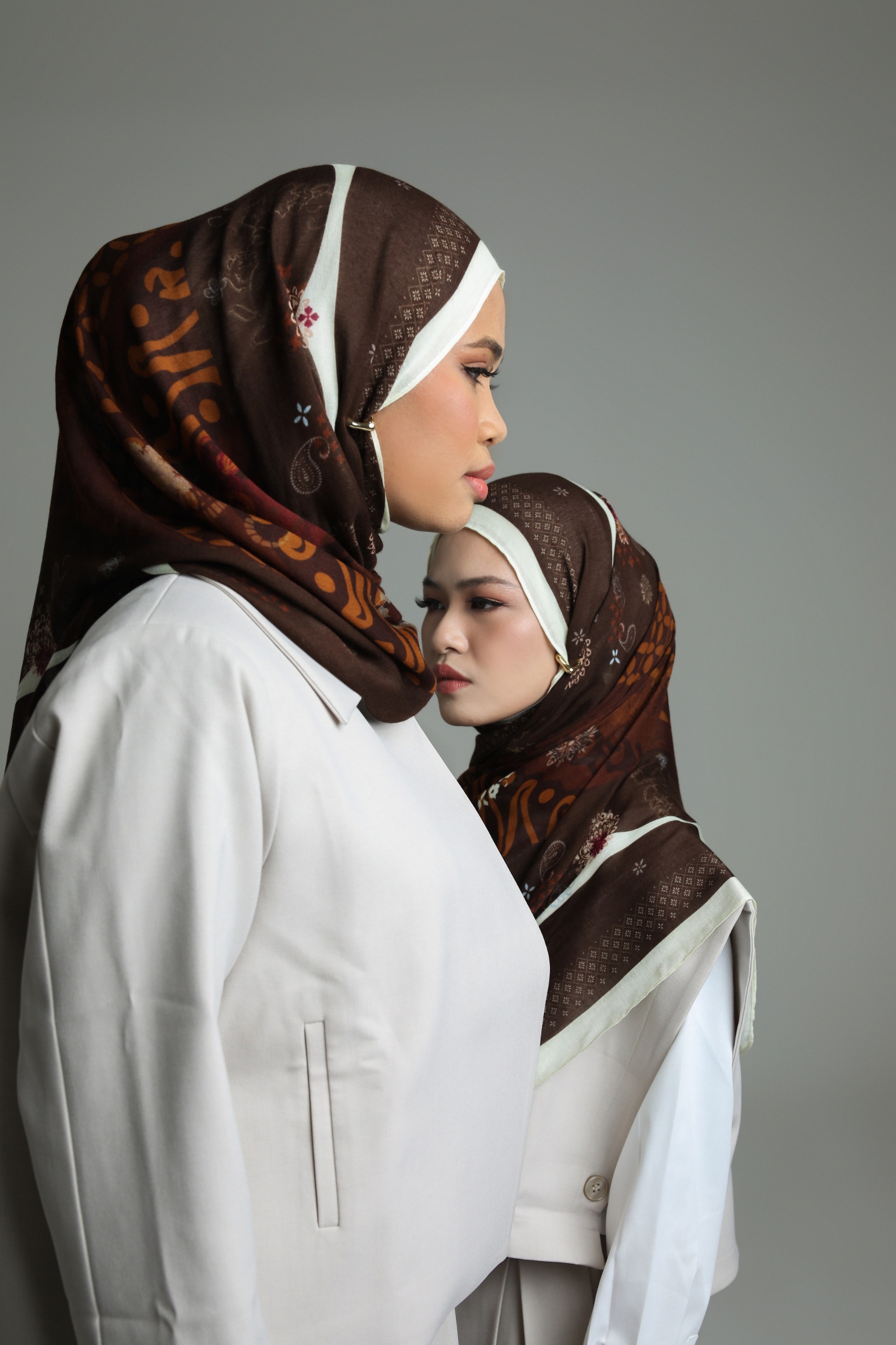 Batik Scarf Heritage Brown | Pashmina Printed Modals