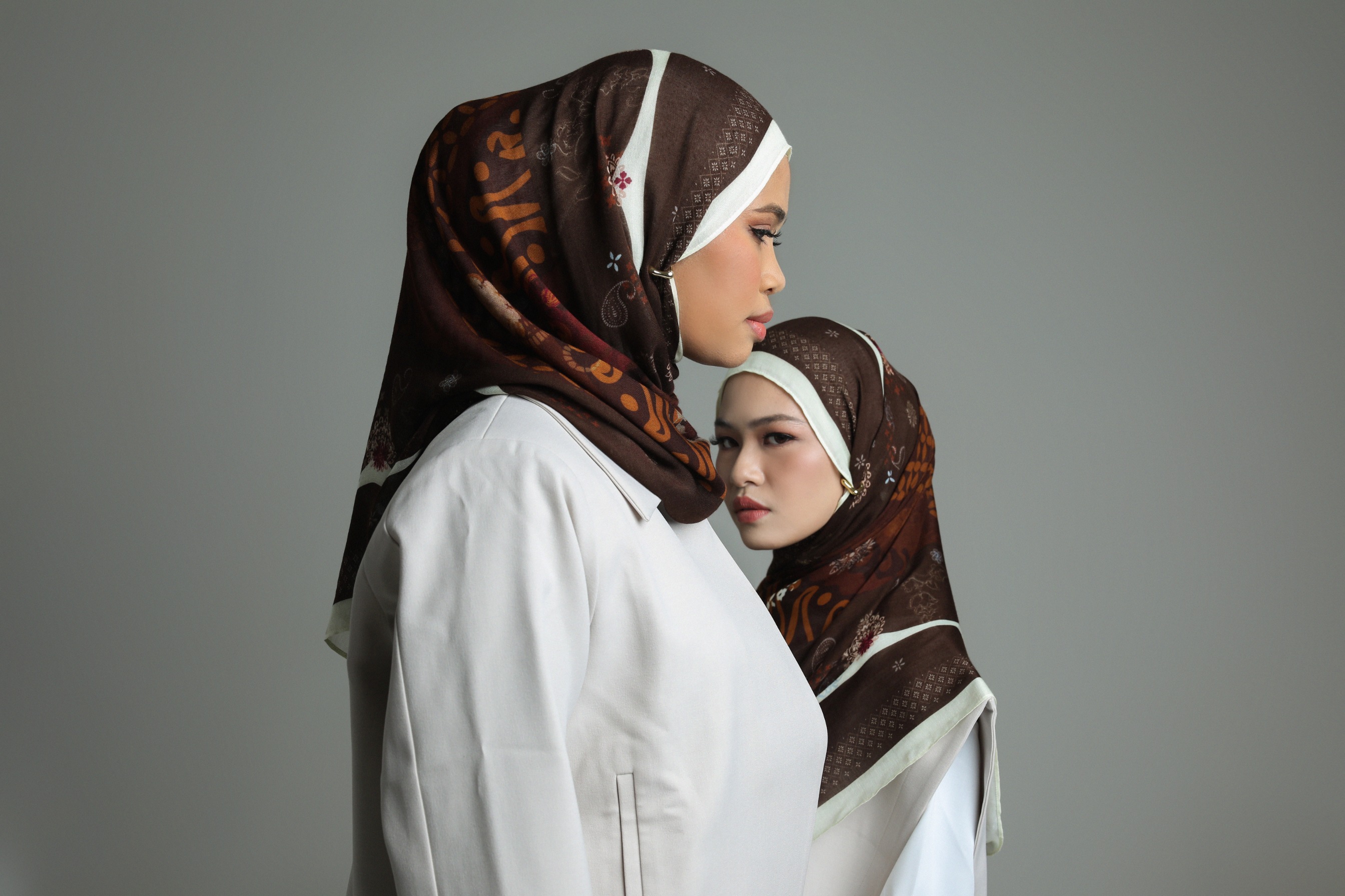 Batik Scarf Heritage Brown | Pashmina Printed Modals