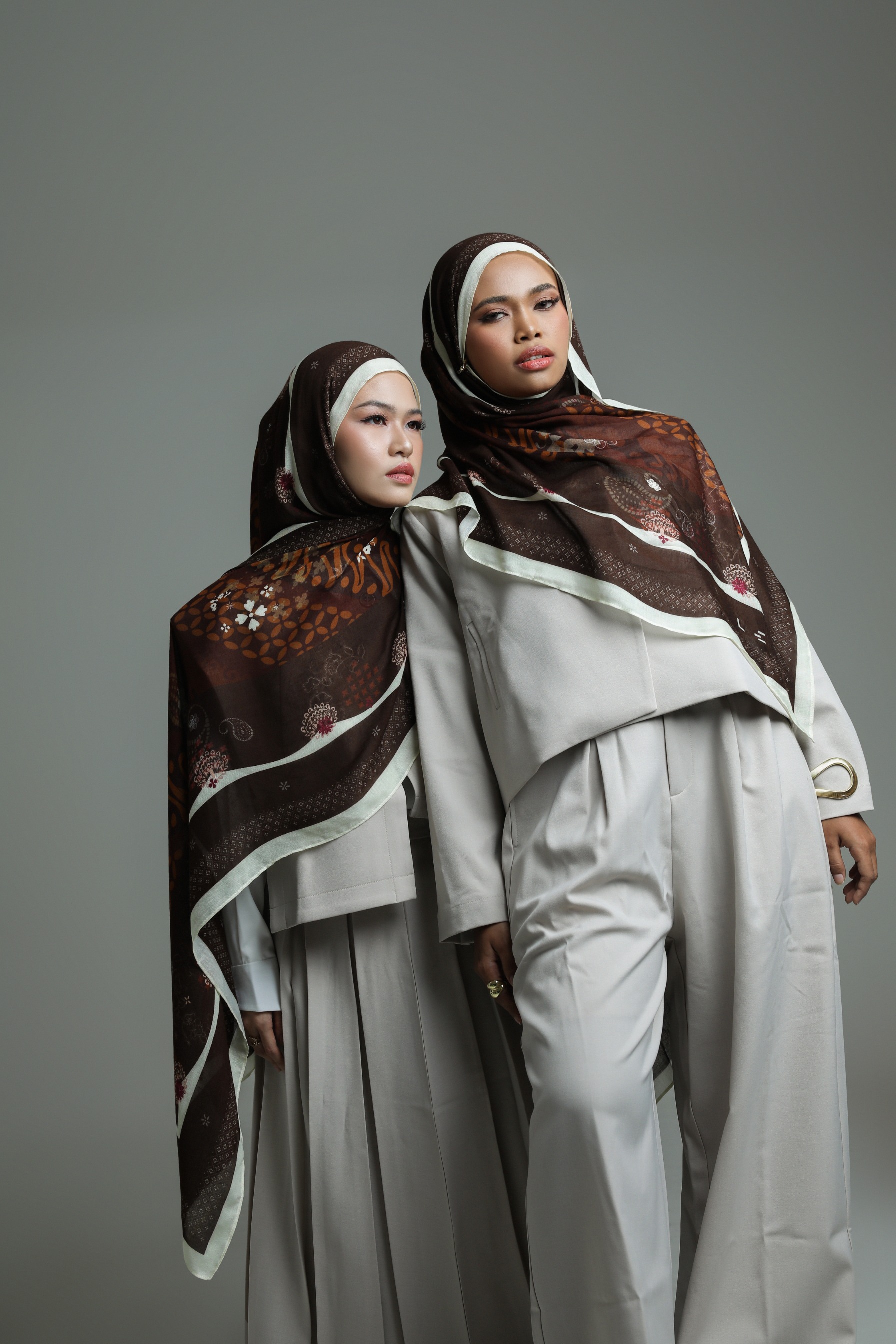 Batik Scarf Heritage Brown | Pashmina Printed Modals