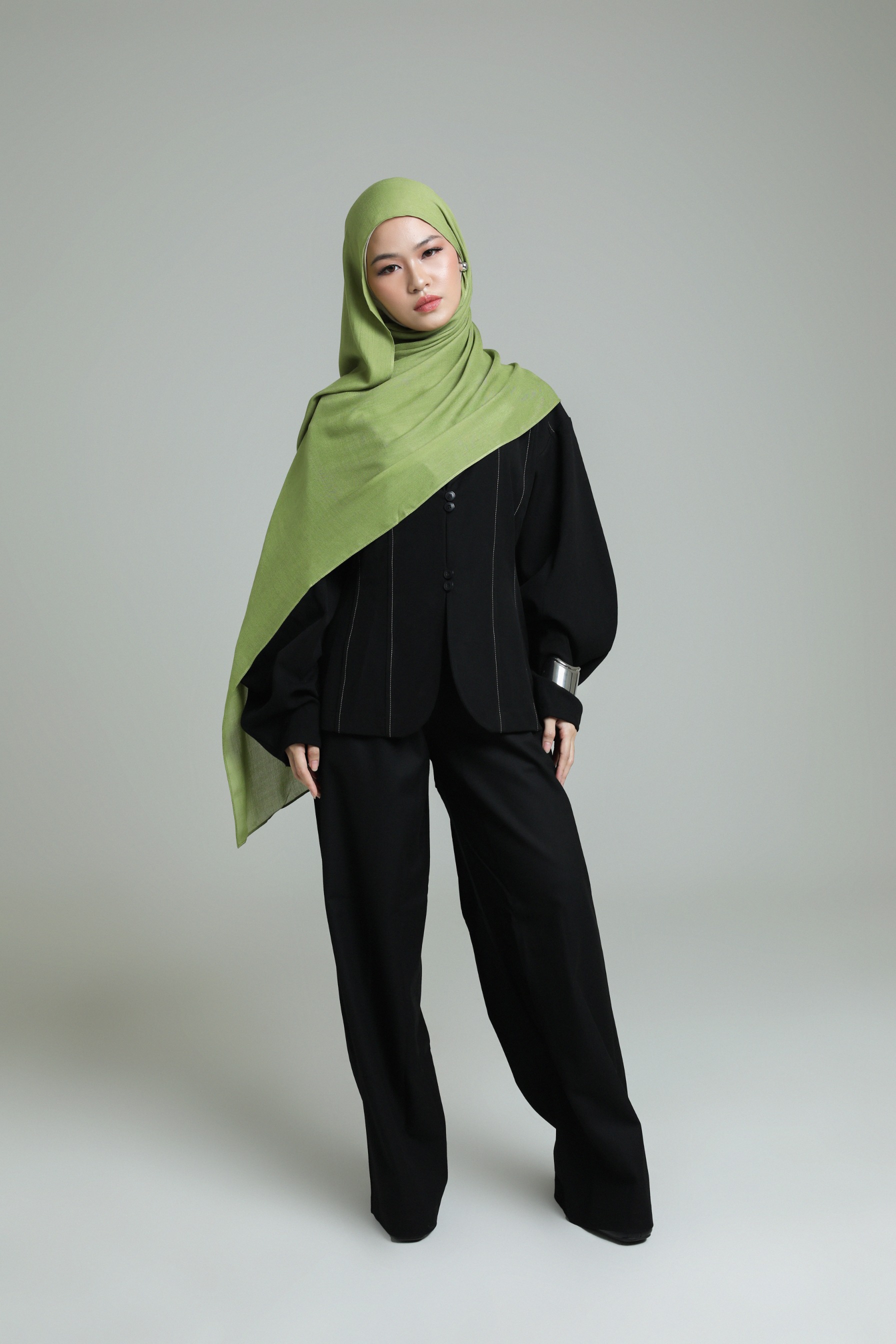 Sana Pistachio Green | Pashmina Delicate Rayon