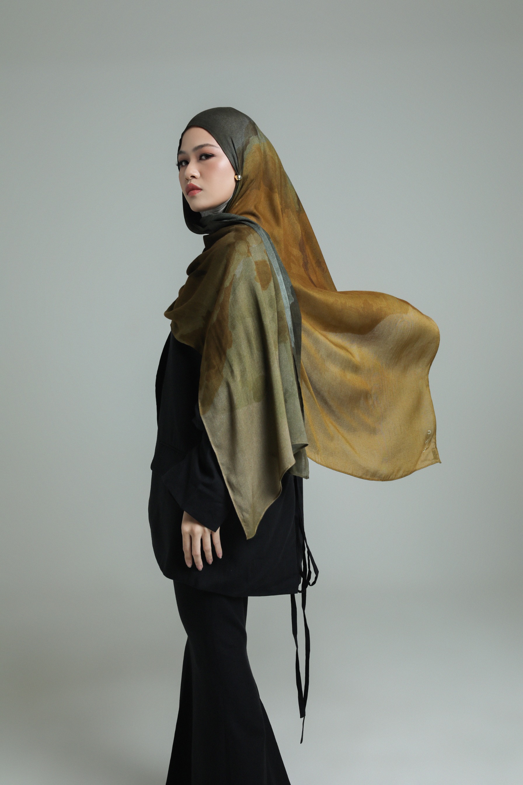 Watercolor Scarf Forest | Pashmina Printed Modals
