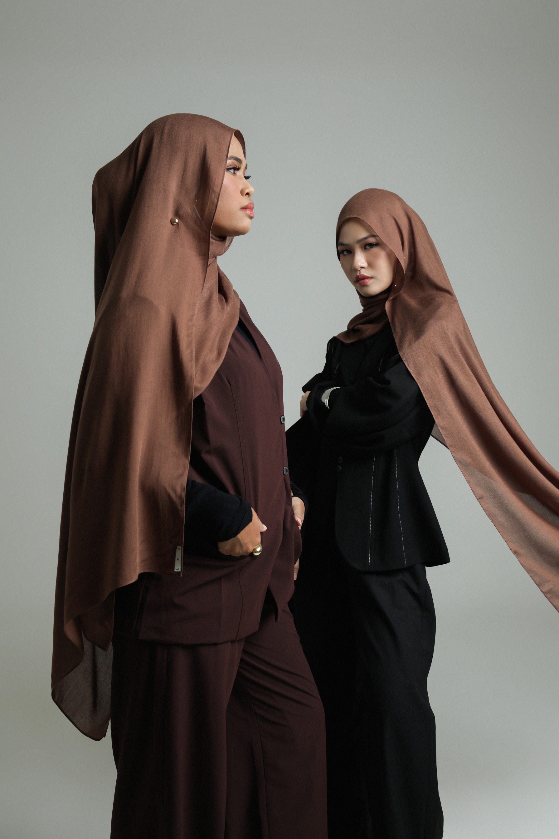 Sana Light Brown | Pashmina Delicate Rayon