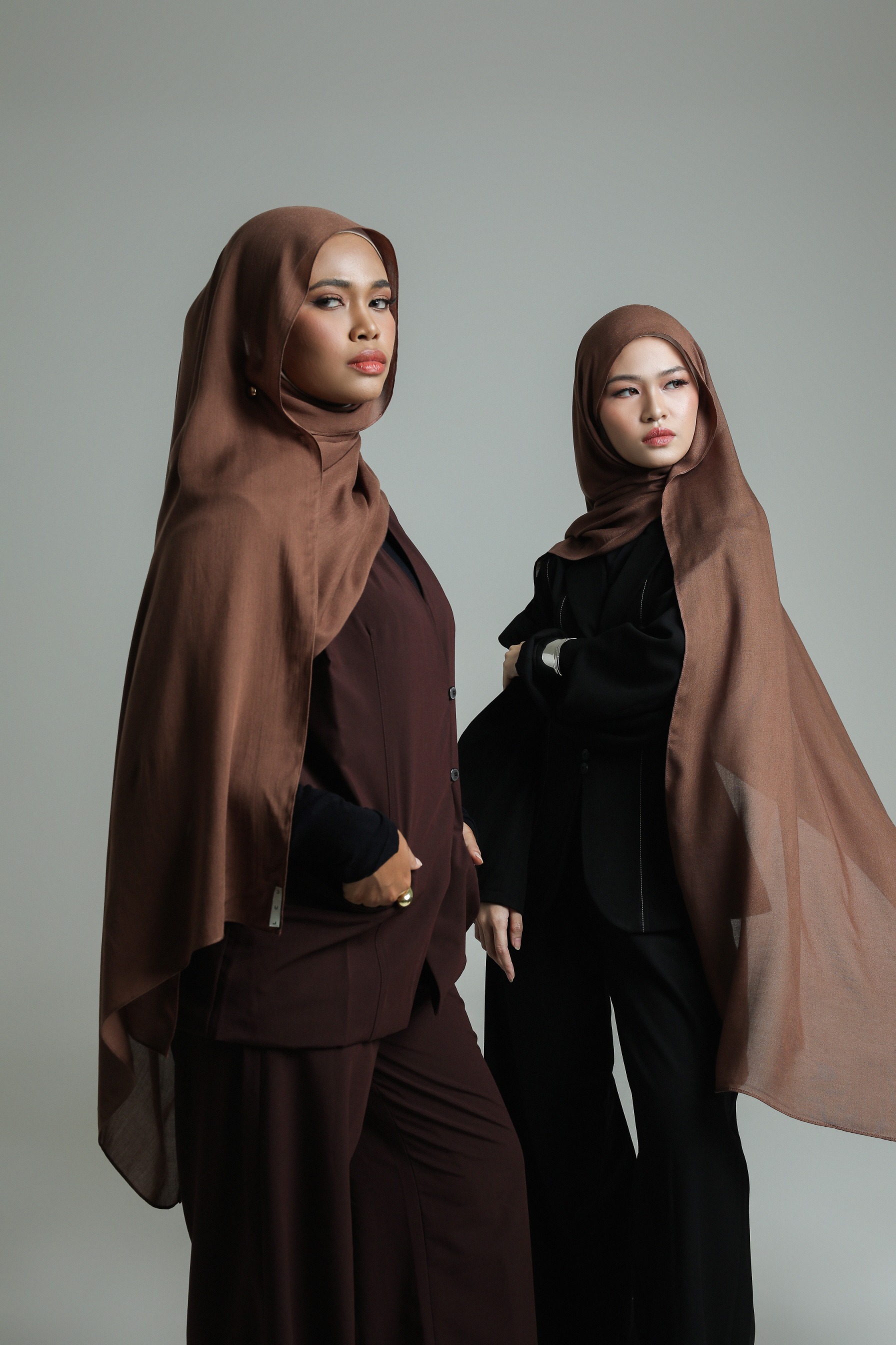 Sana Light Brown | Pashmina Delicate Rayon