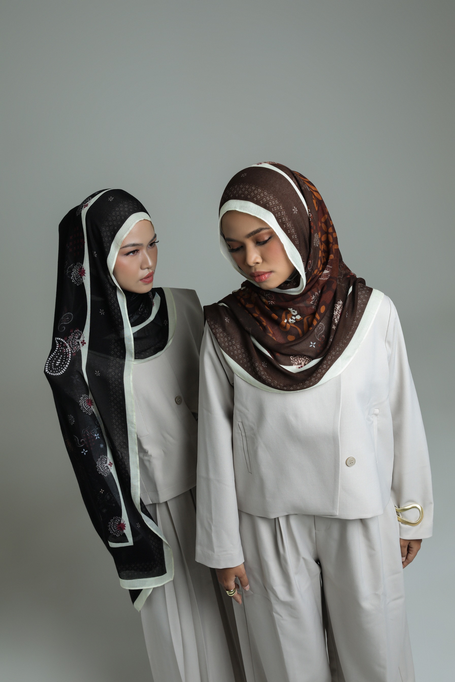 Batik Scarf Heritage Brown | Pashmina Printed Modals