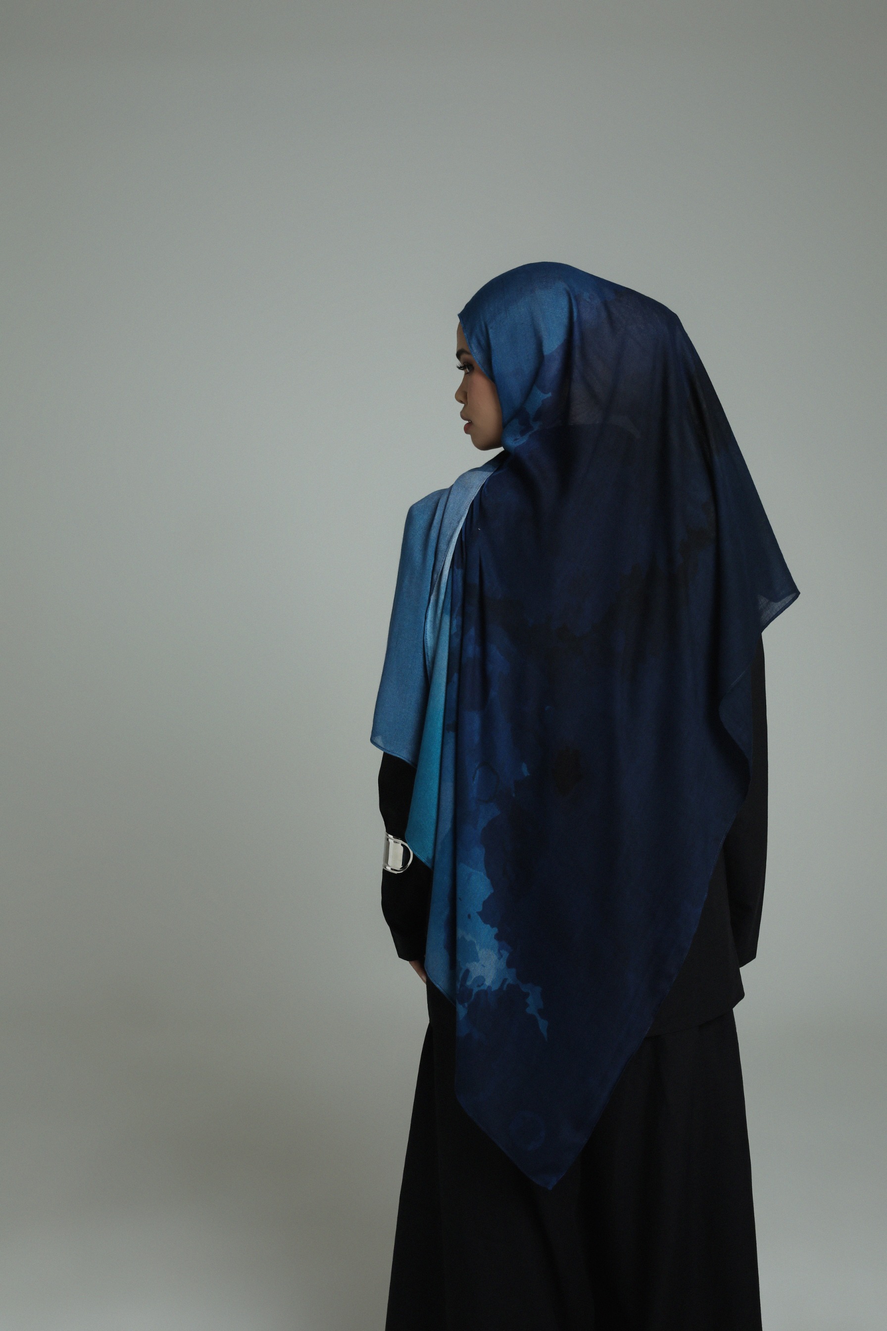 Watercolor Scarf Moonlit | Pashmina Printed Modals