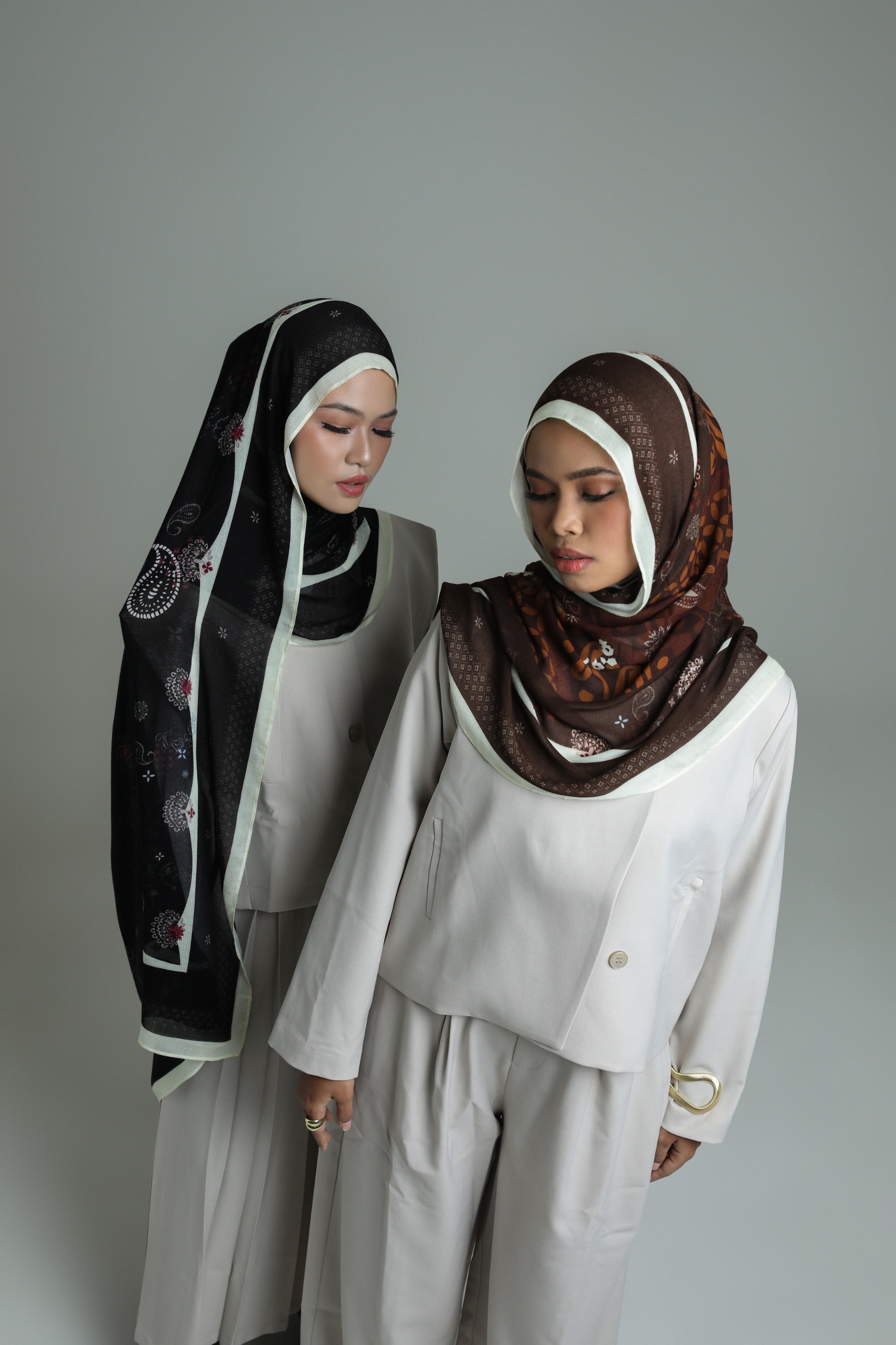 Batik Scarf Heritage Brown | Pashmina Printed Modals