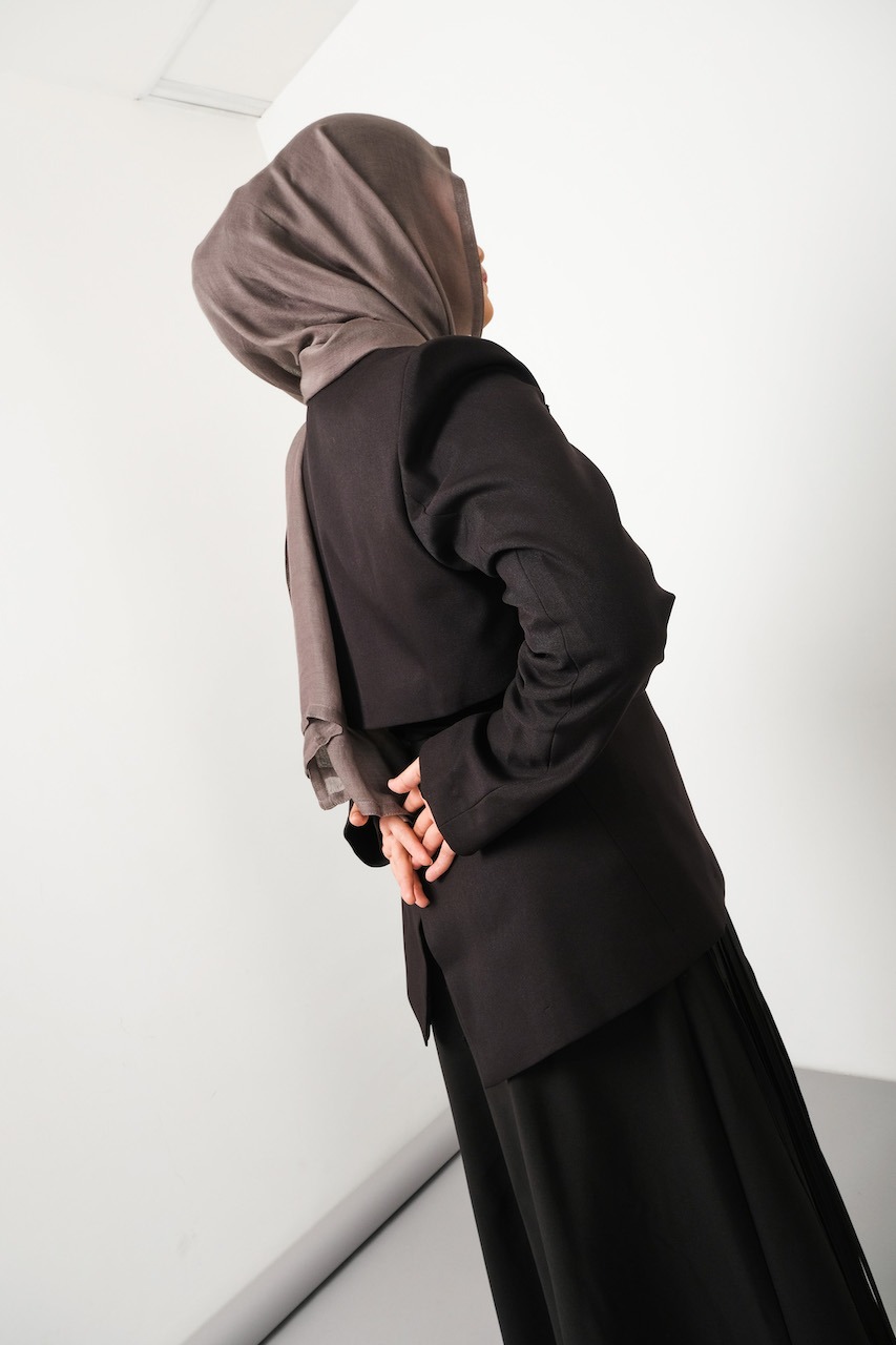 Nema Charcoal Grey | Pashmina Viscose