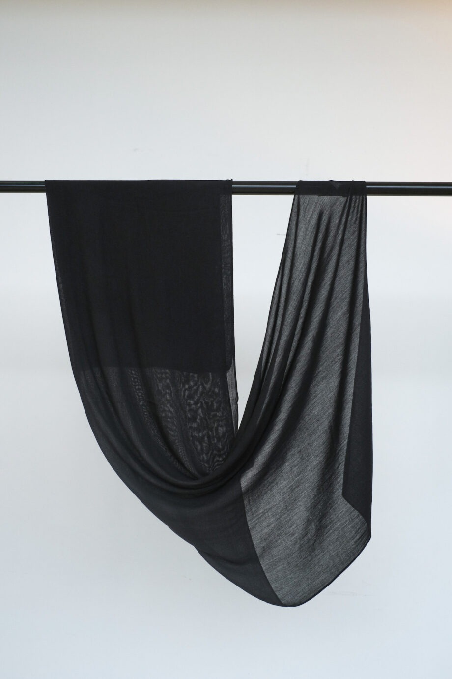 Sana Midnight Black | Pashmina Delicate Rayon
