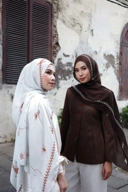 Signature Bloom Scarf Clove Brown | Pashmina Printed Modals