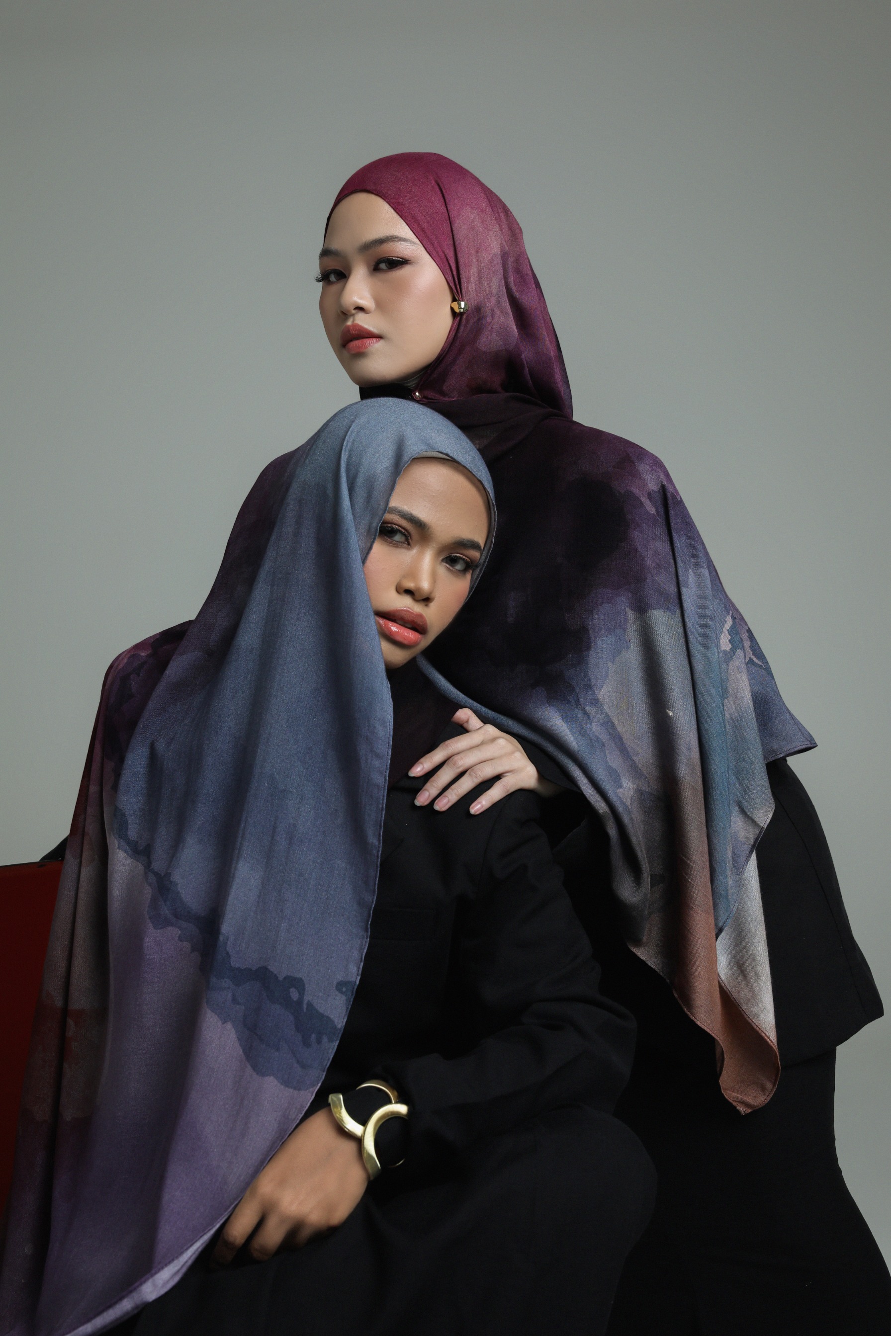 Watercolor Scarf Orchid | Pashmina Printed Modals