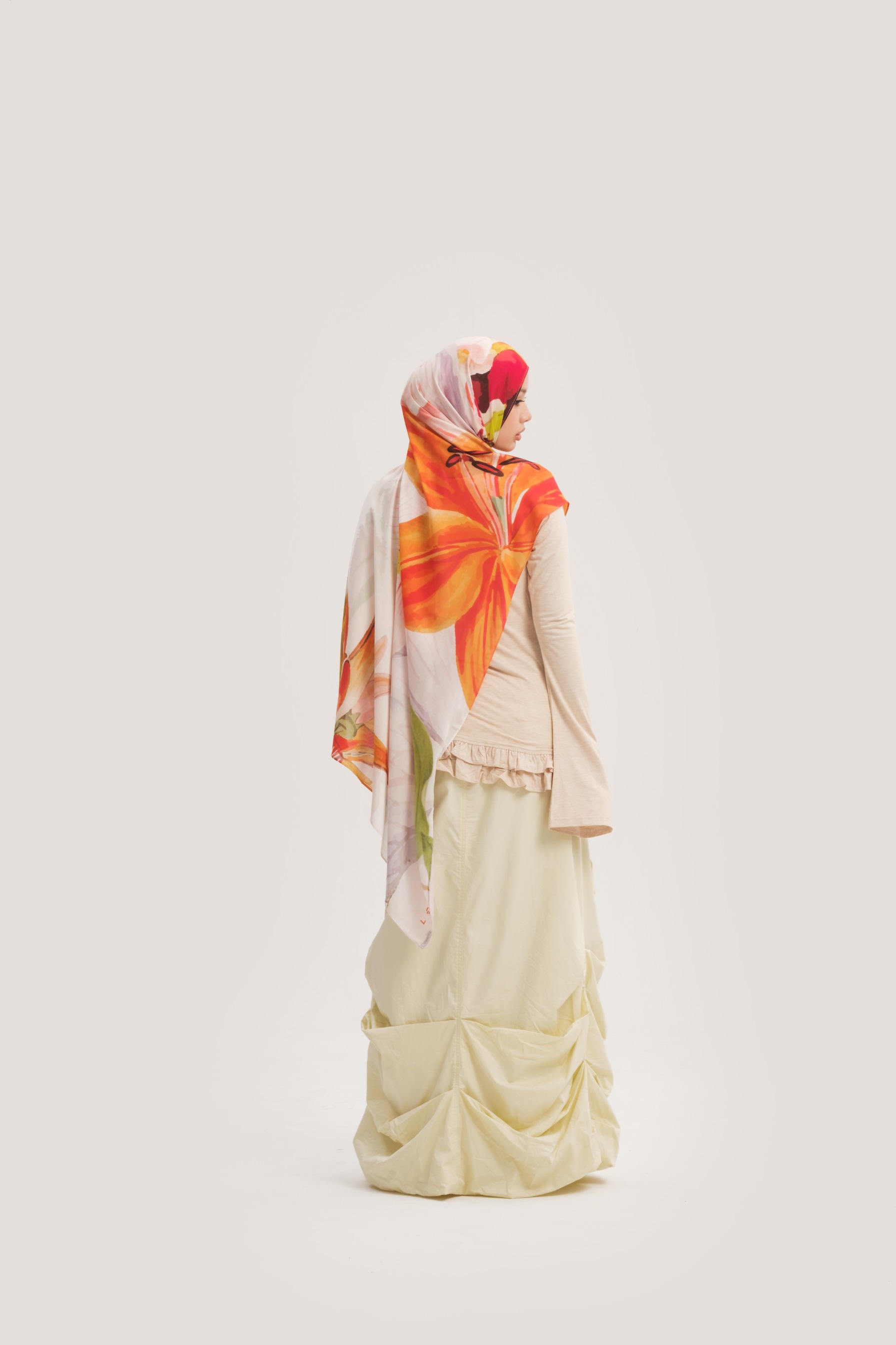 Floral Scarf Tropical Lily | Pashmina Printed Modals