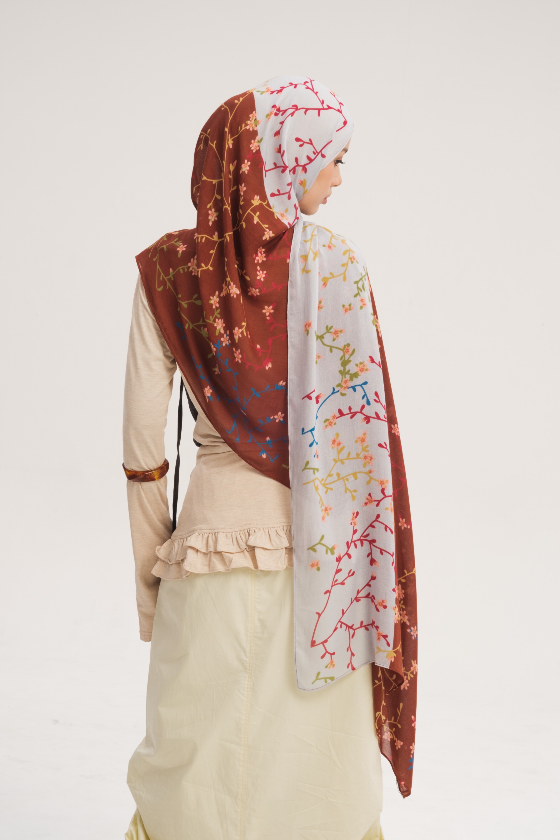 Floral Scarf Bloom Sakura | Pashmina Printed Modals