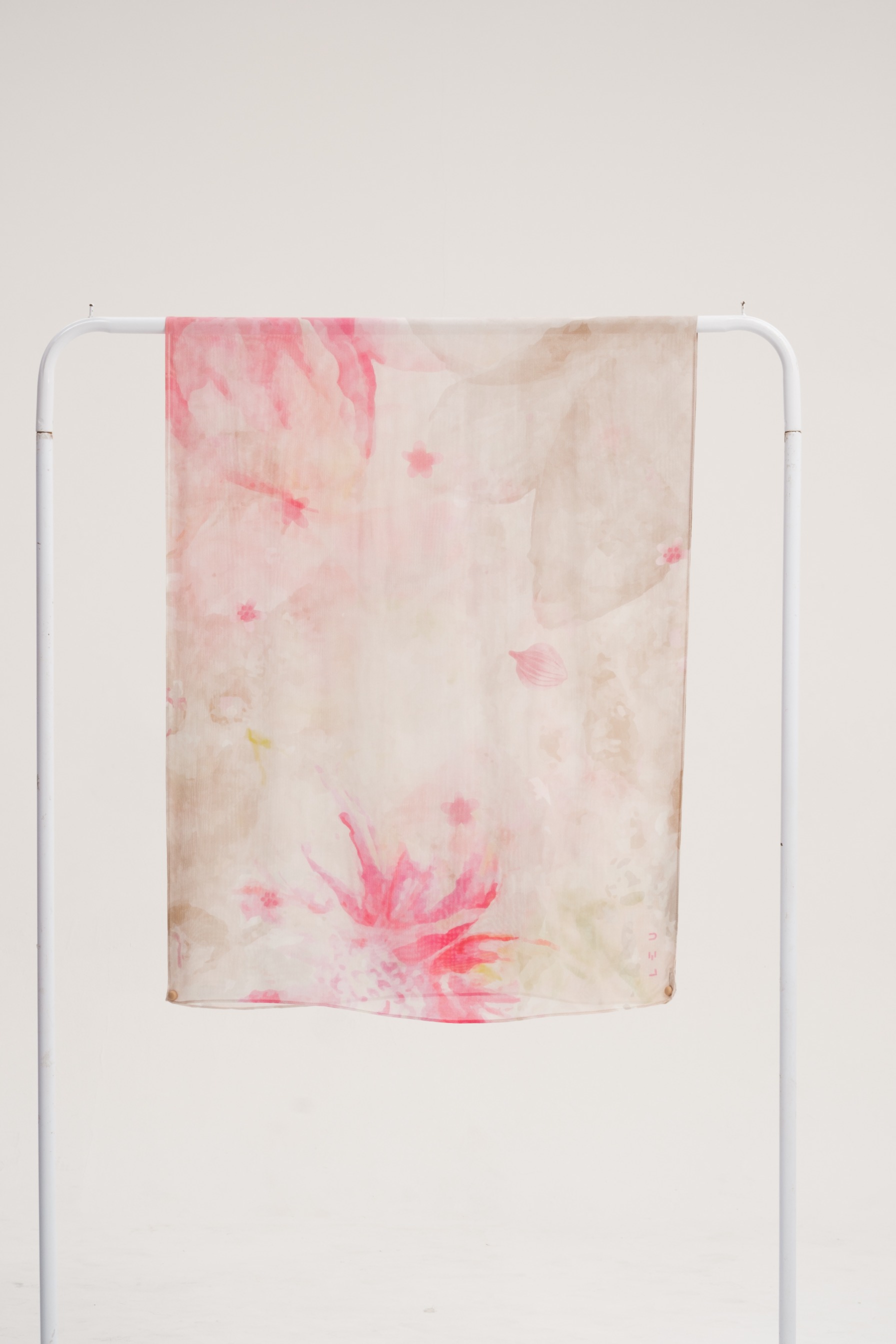 Floral Scarf Painted Dahlia | Pashmina Printed Modals