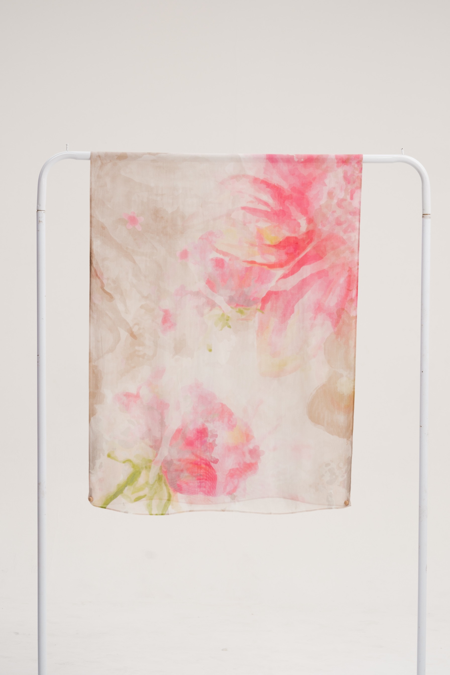 Floral Scarf Painted Dahlia | Pashmina Printed Modals