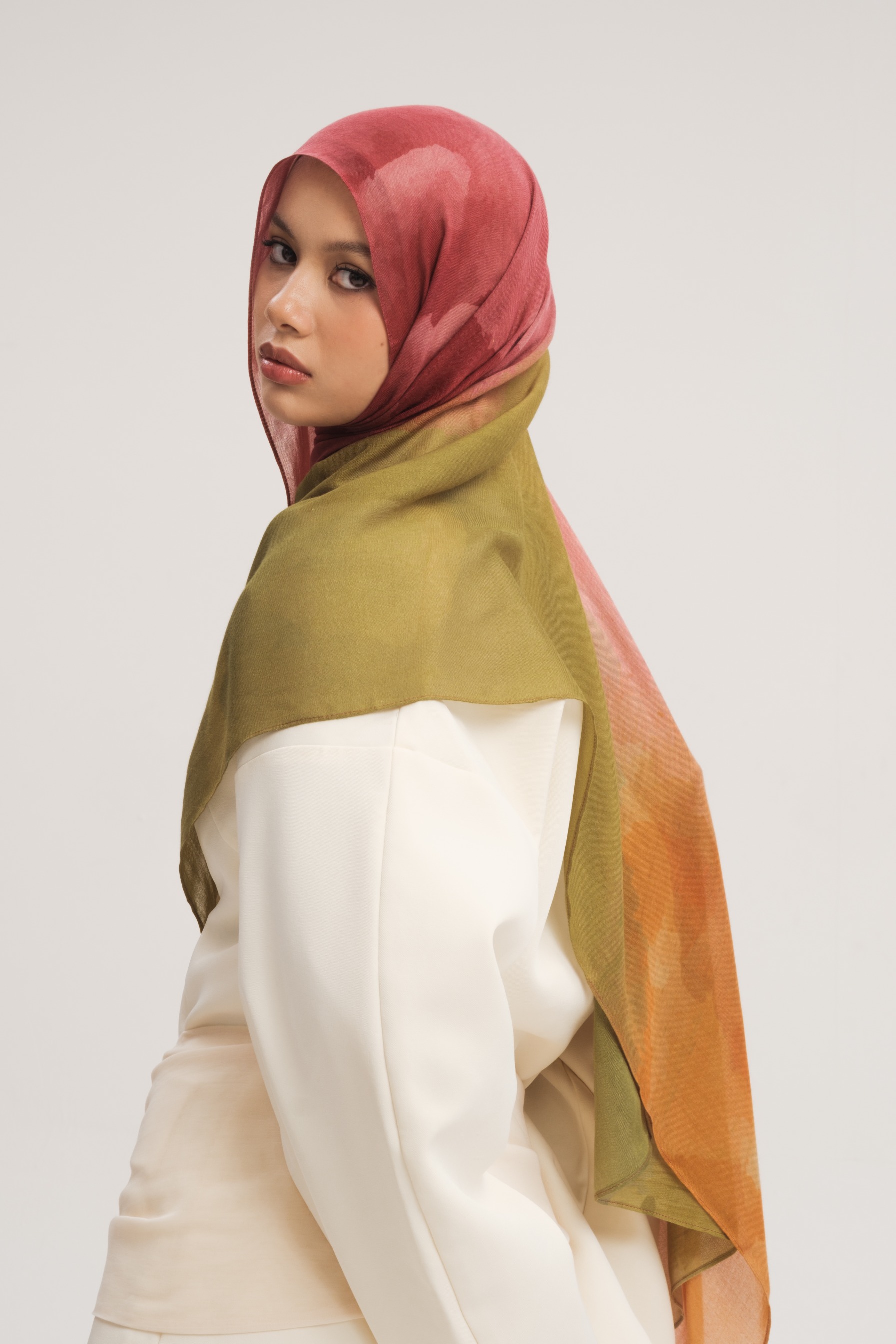 Watercolor Scarf x Wardah | Pashmina Printed Modals
