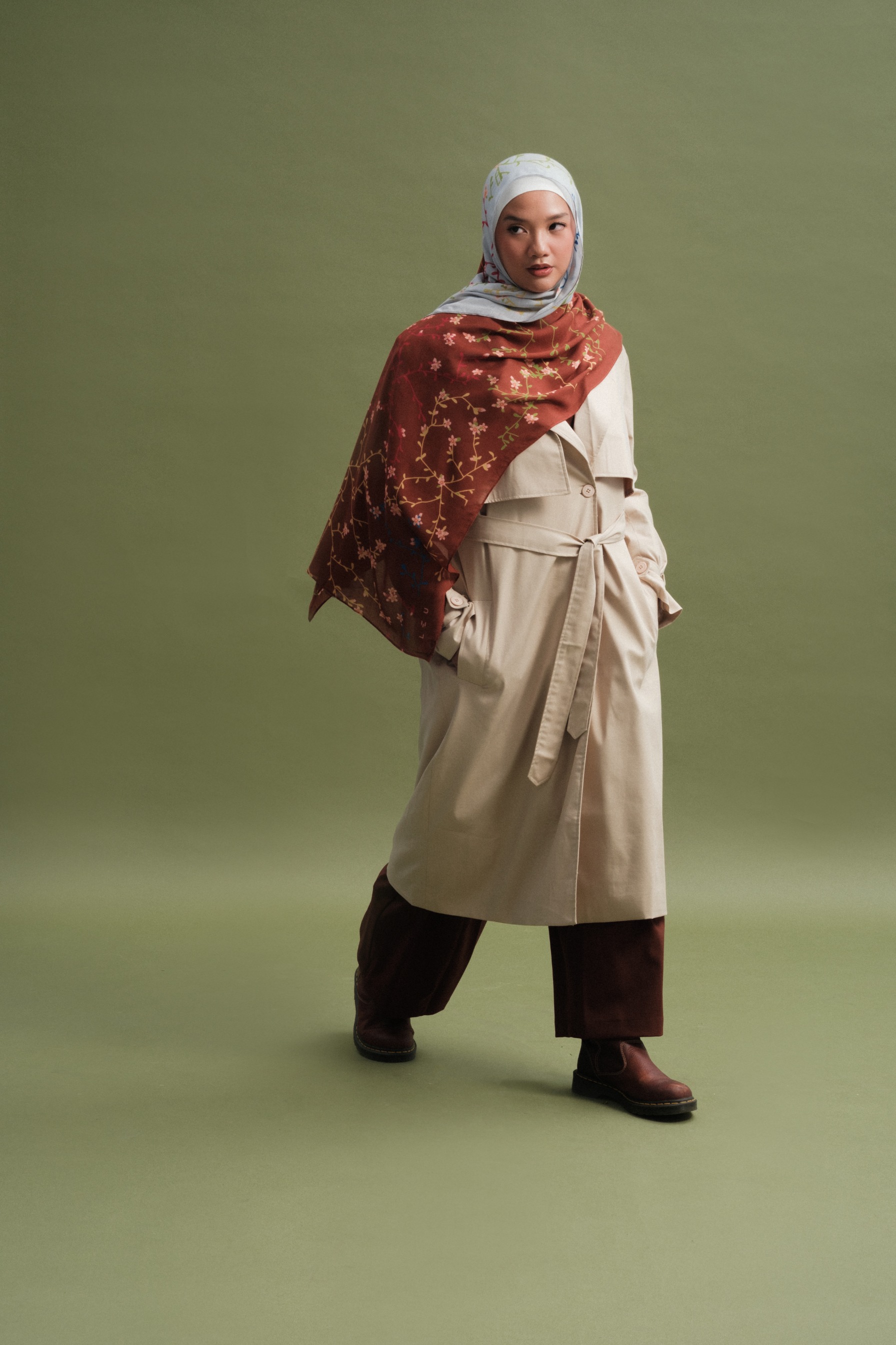 Floral Scarf Bloom Sakura | Pashmina Printed Modals