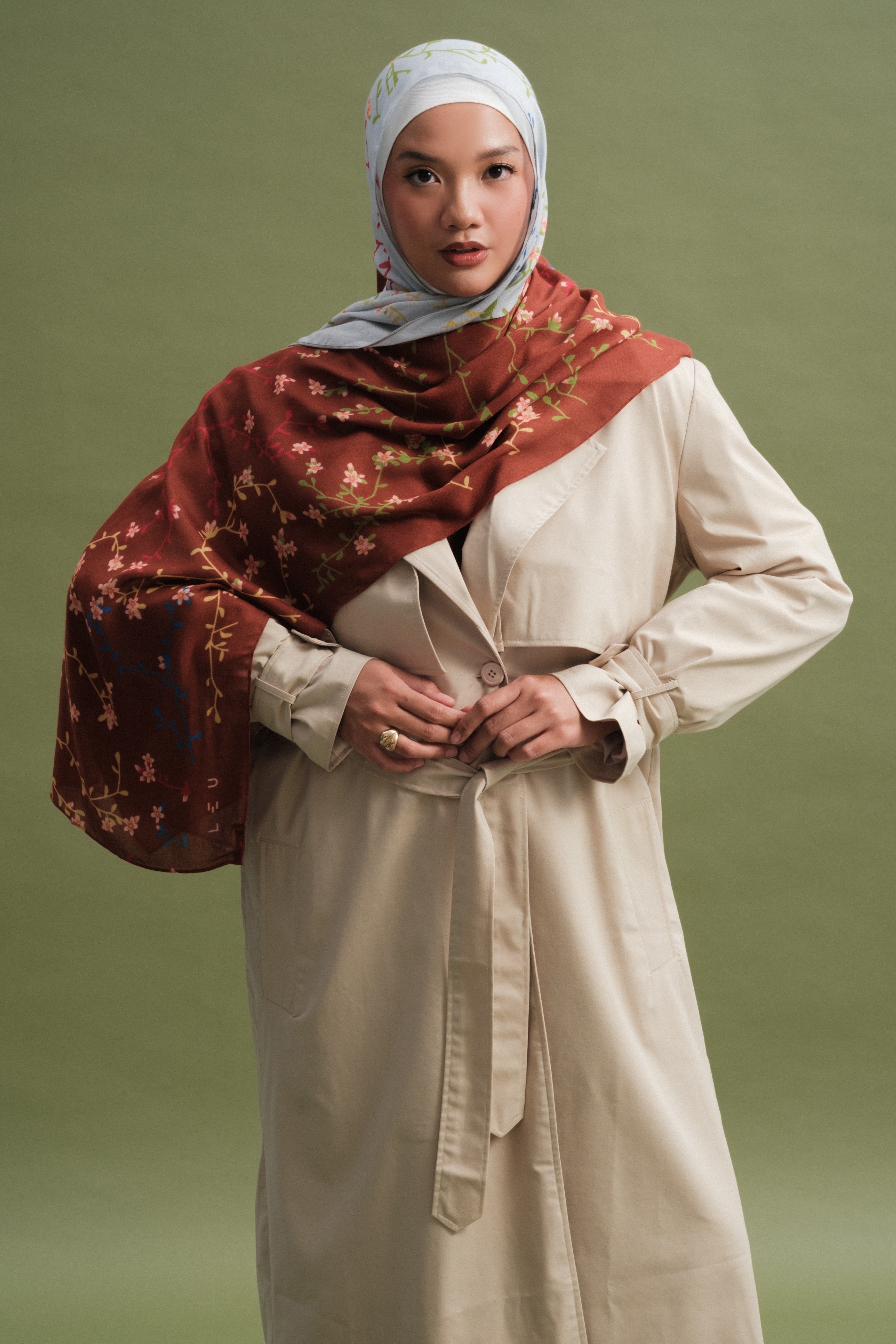 Floral Scarf Bloom Sakura | Pashmina Printed Modals