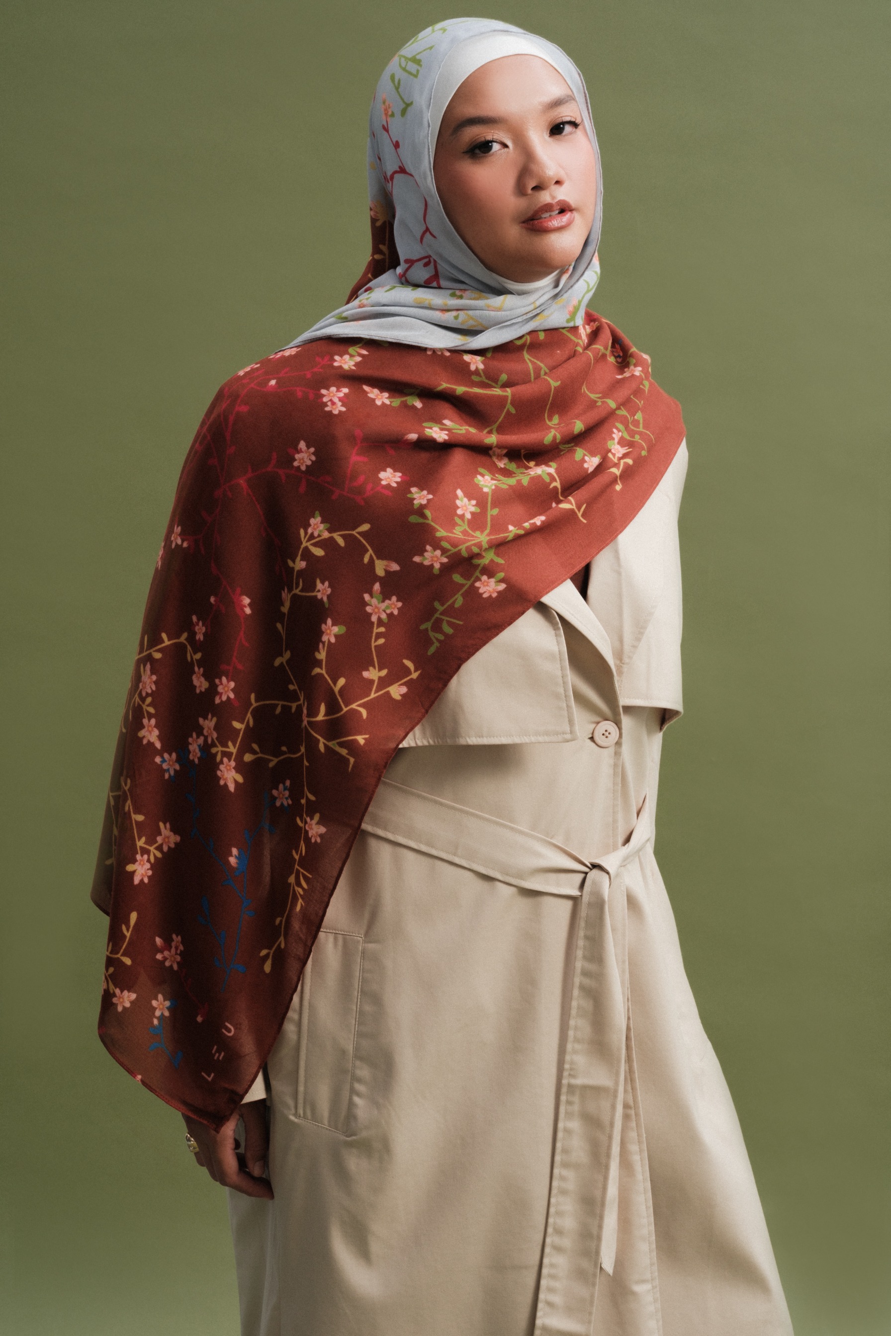 Floral Scarf Bloom Sakura | Pashmina Printed Modals