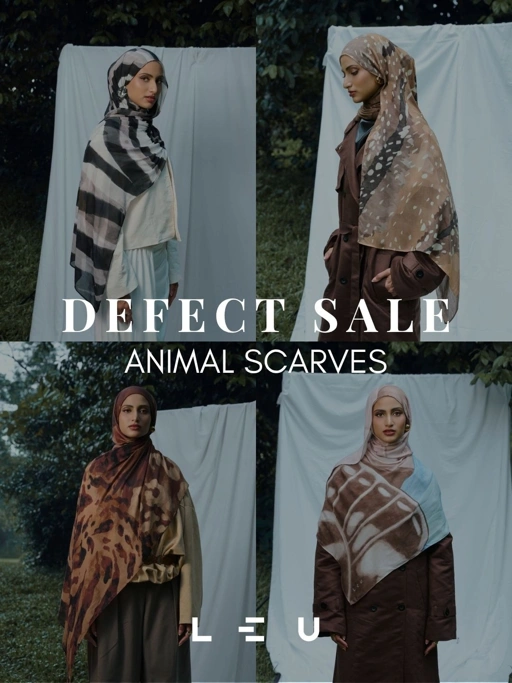 Defect Sale Animal Scarf | Pashmina Printed Modals