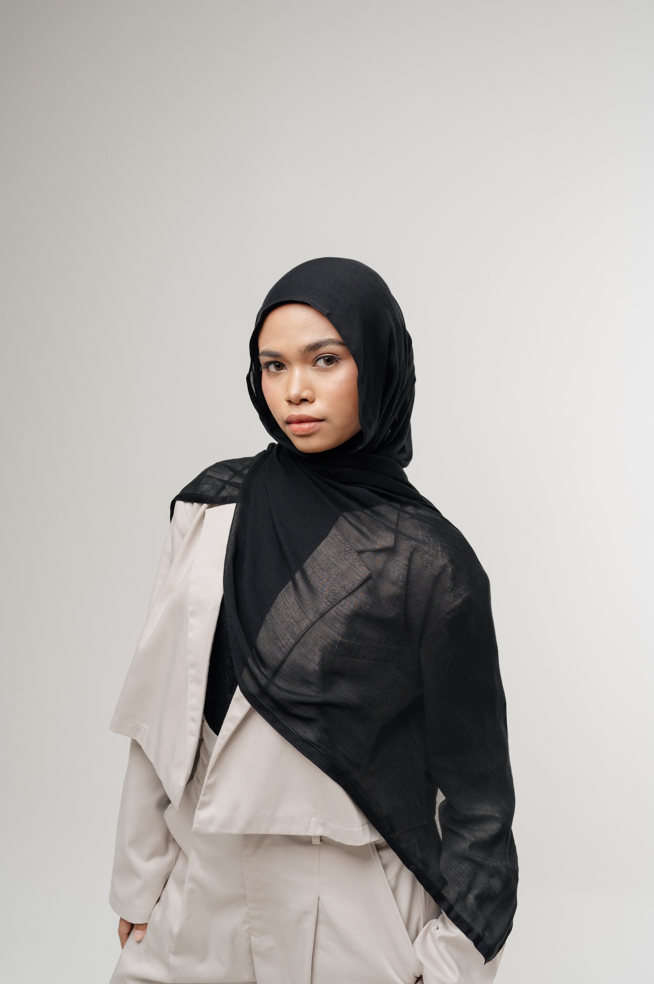 Nema Ink Black  | Pashmina Viscose