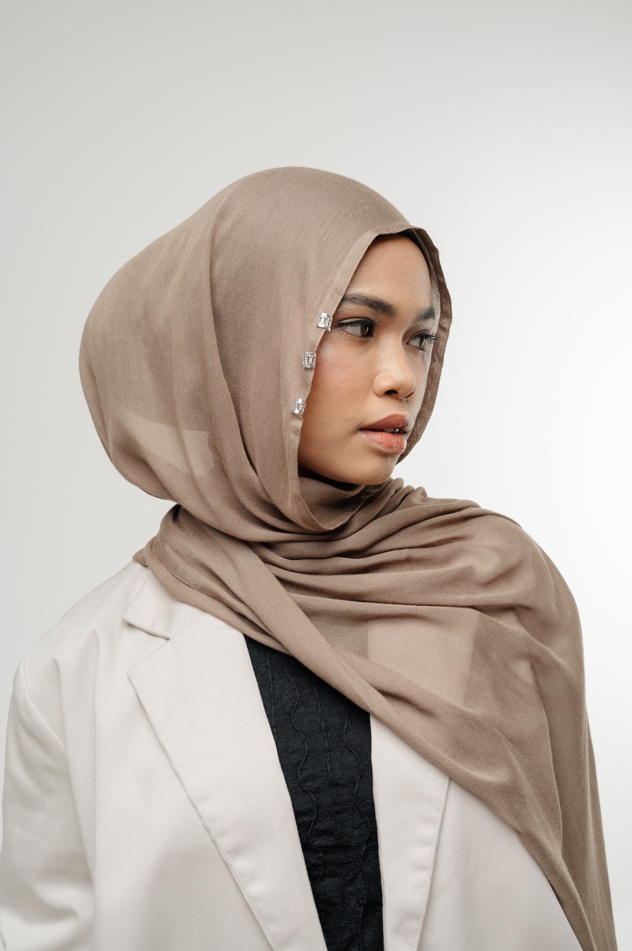 Nema Deep Taupe | Pashmina Viscose