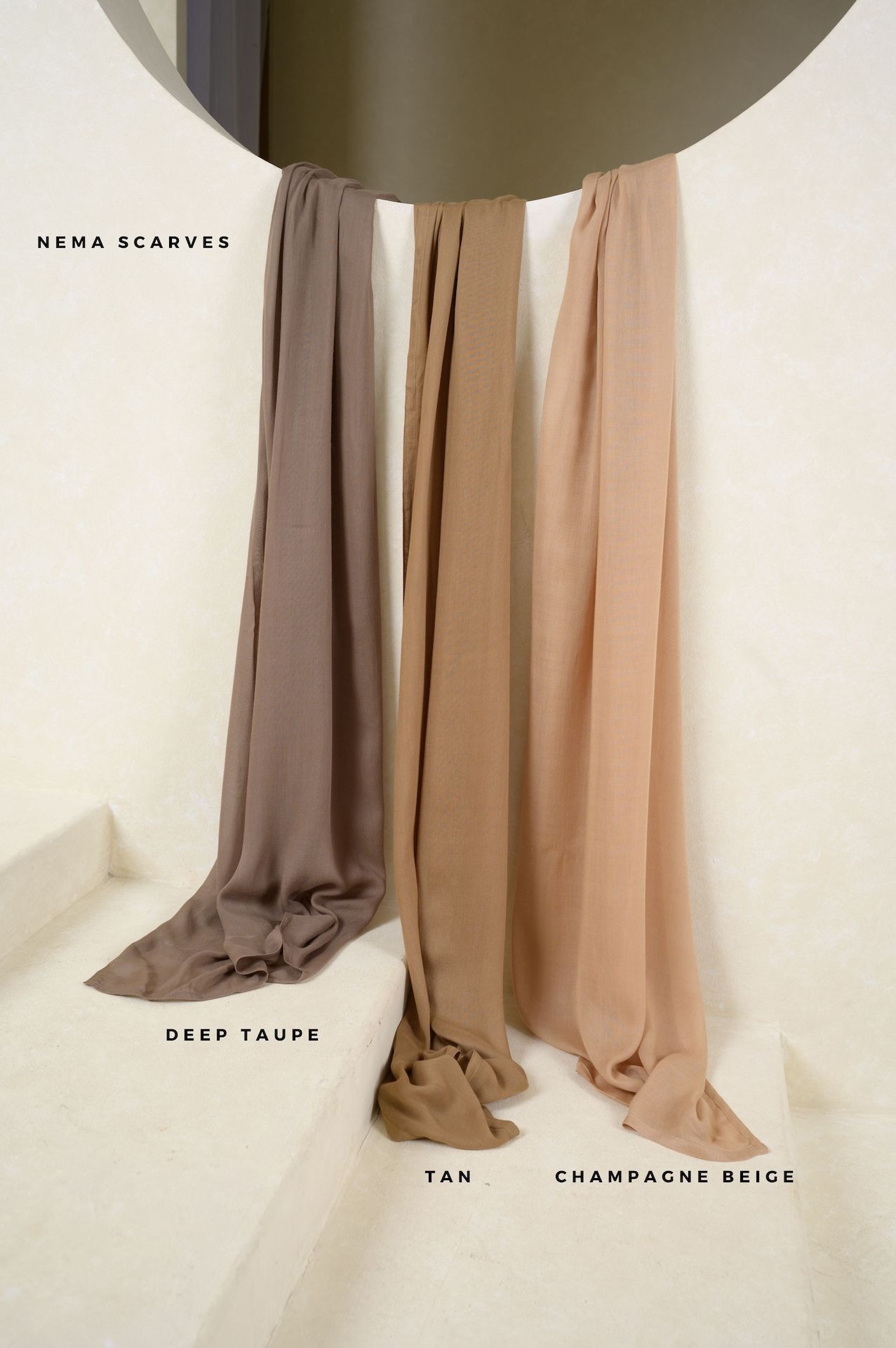 Nema Deep Taupe | Pashmina Viscose