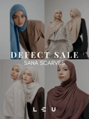 Defect Sale Sana Scarf | Pashmina Delicate Rayon