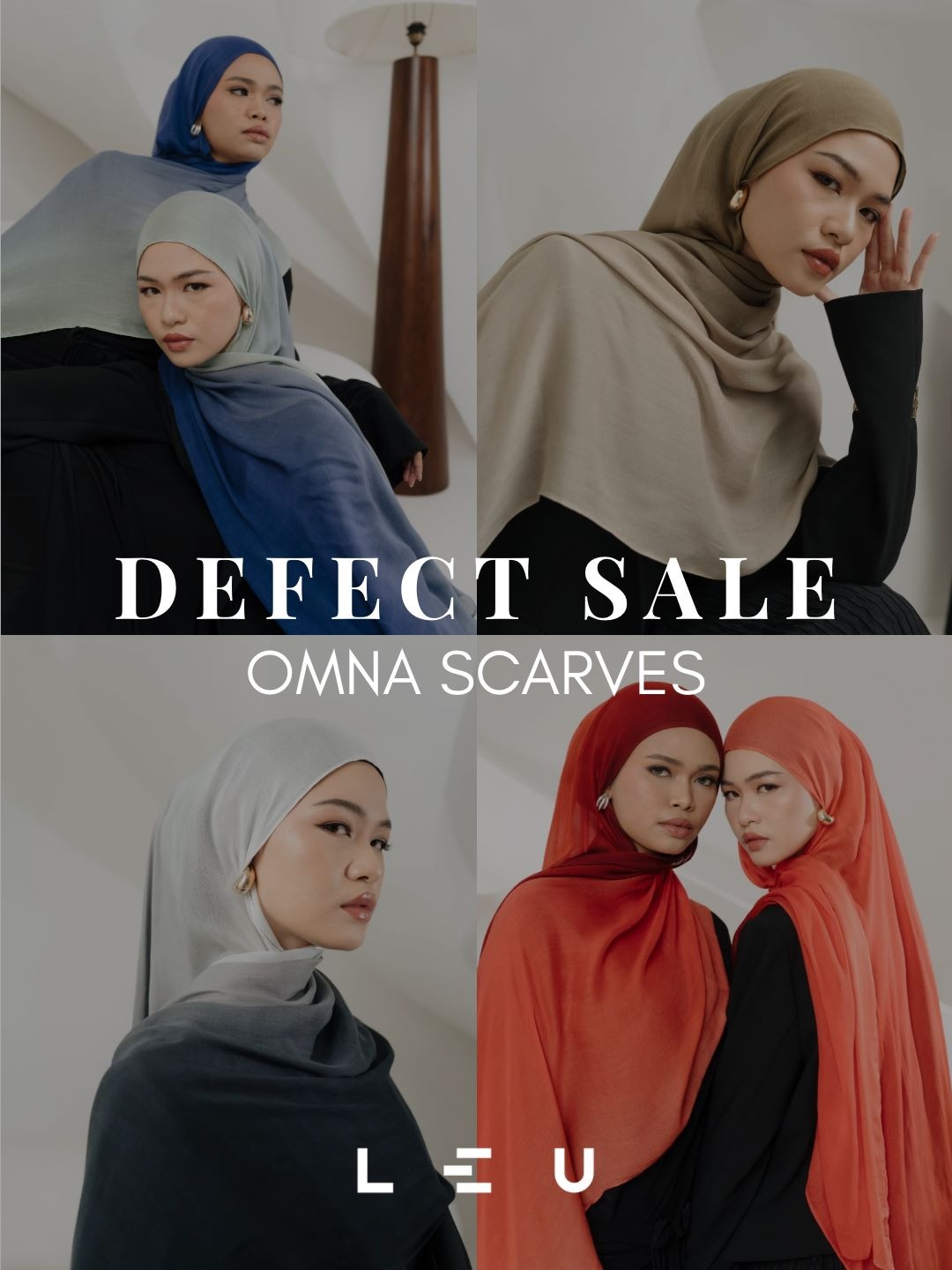 Defect Sale Omna Scarf | Pashmina Printed Modals