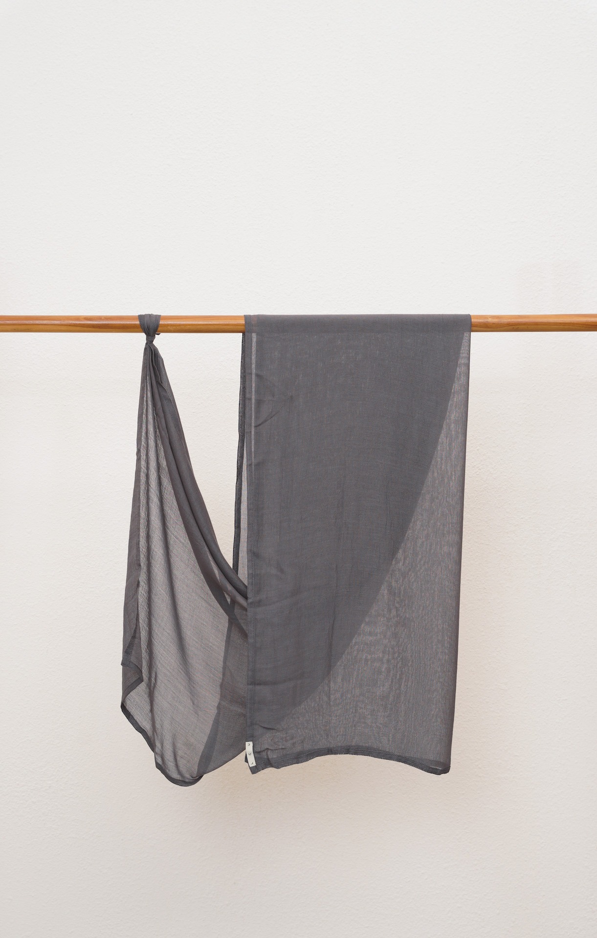 Nema Deep Charcoal Grey | Pashmina Viscose