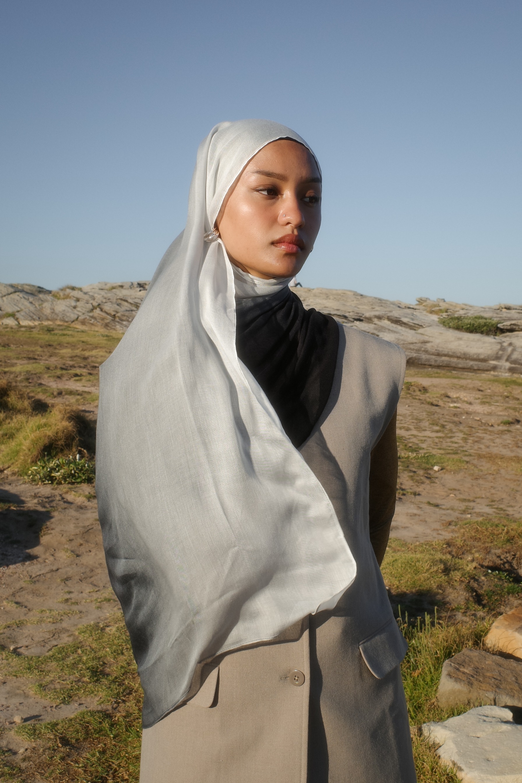 Omna Scarf Echo Dusk | Pashmina Printed Modals