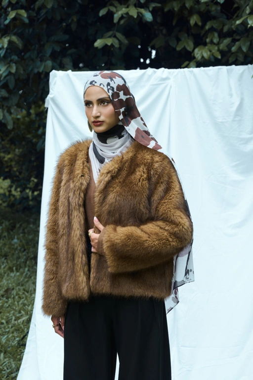 Image of Animal Scarf Cow | Pashmina Printed Modals