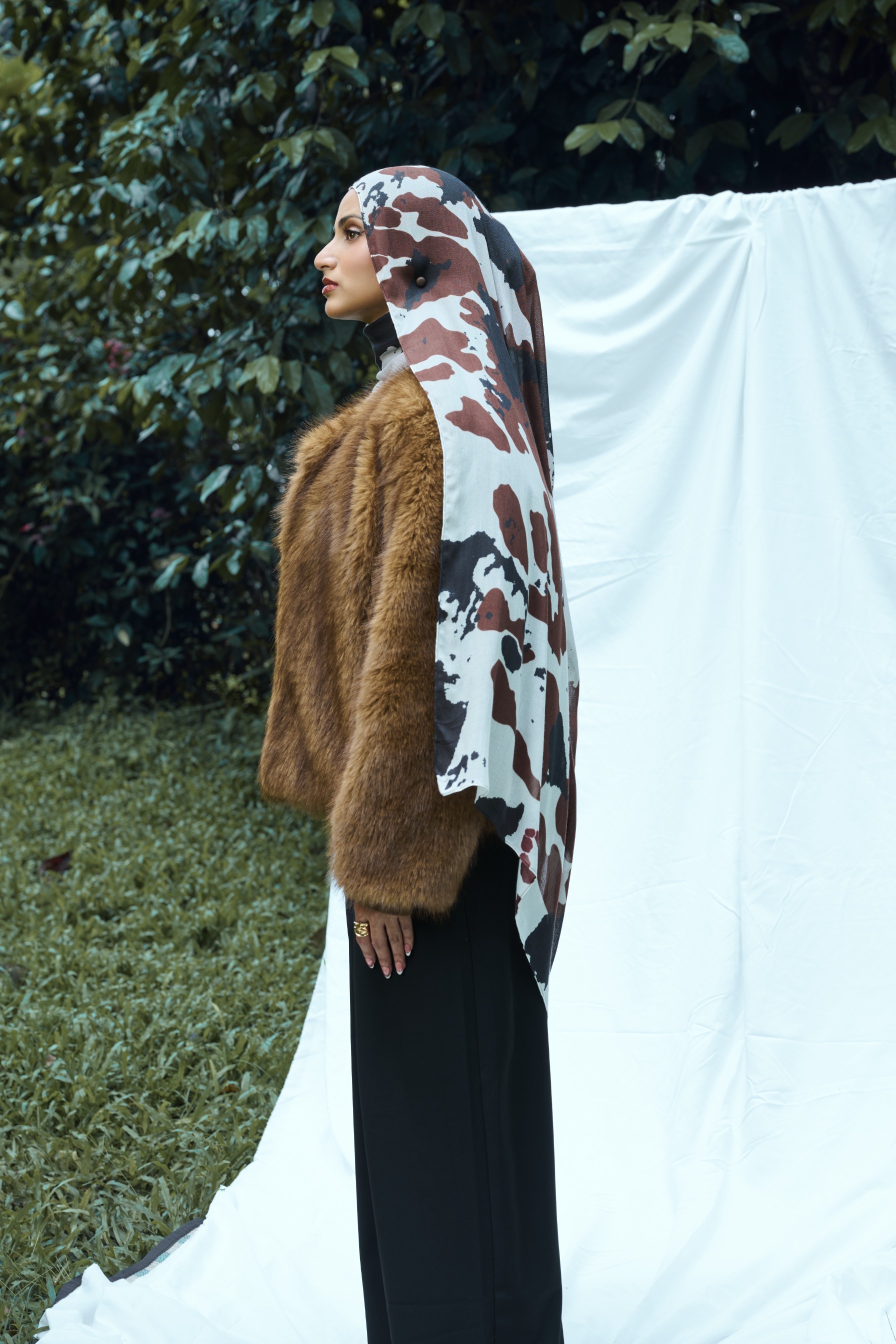 Animal Scarf Cow | Pashmina Printed Modals