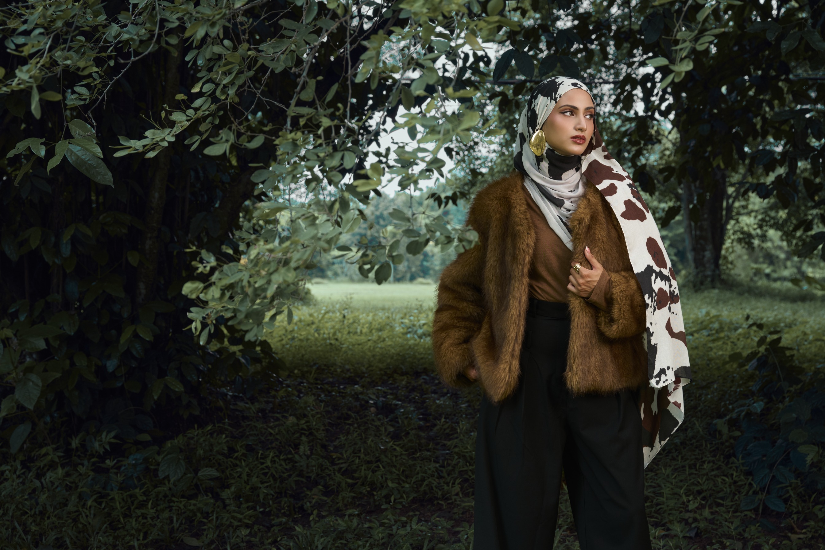 Animal Scarf Cow | Pashmina Printed Modals