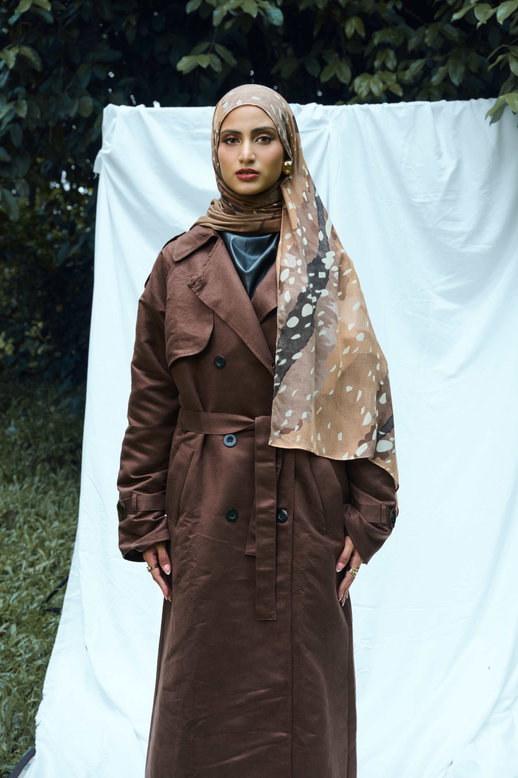 Animal Scarf Fawn | Pashmina Printed Modals