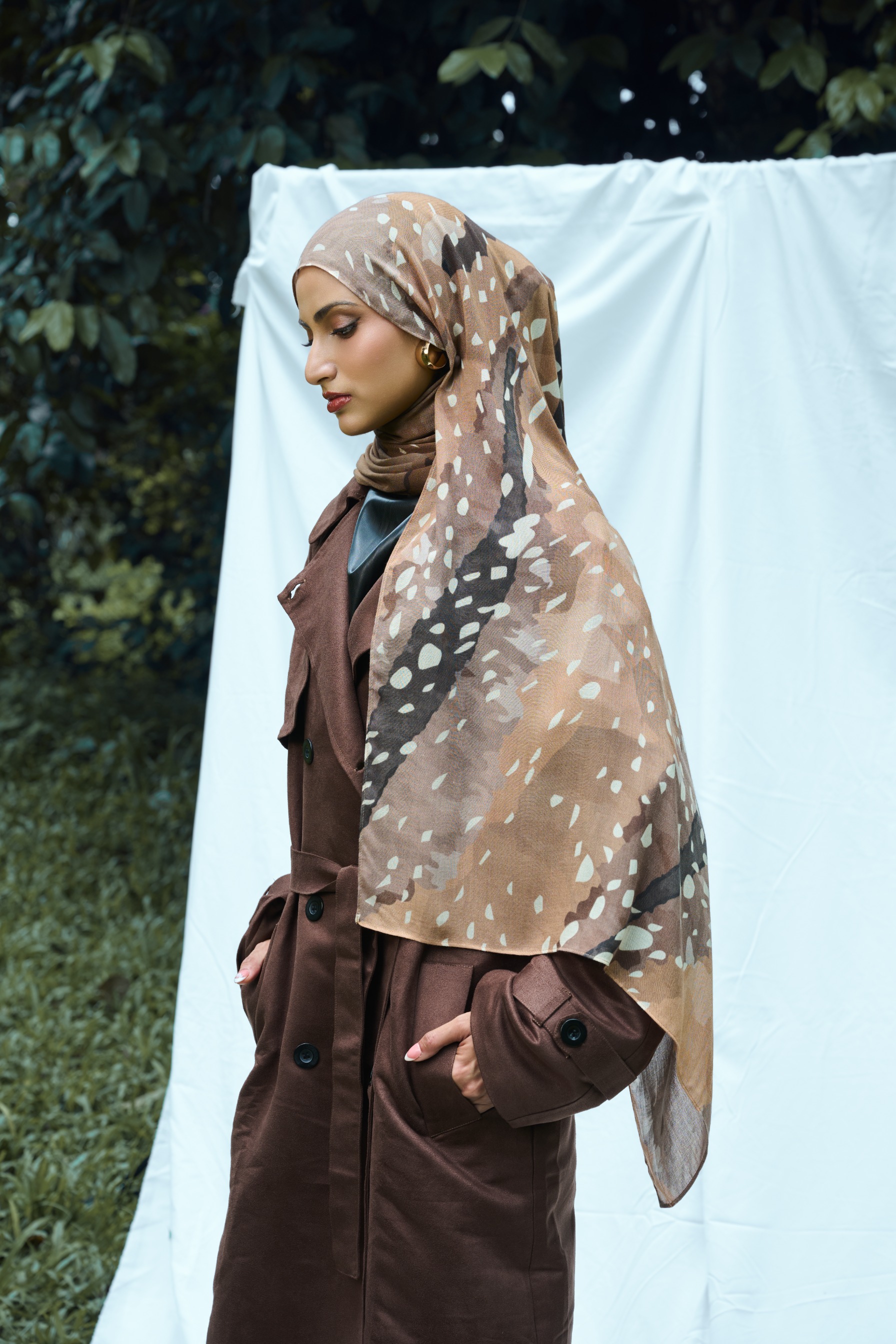 Animal Scarf Fawn | Pashmina Printed Modals